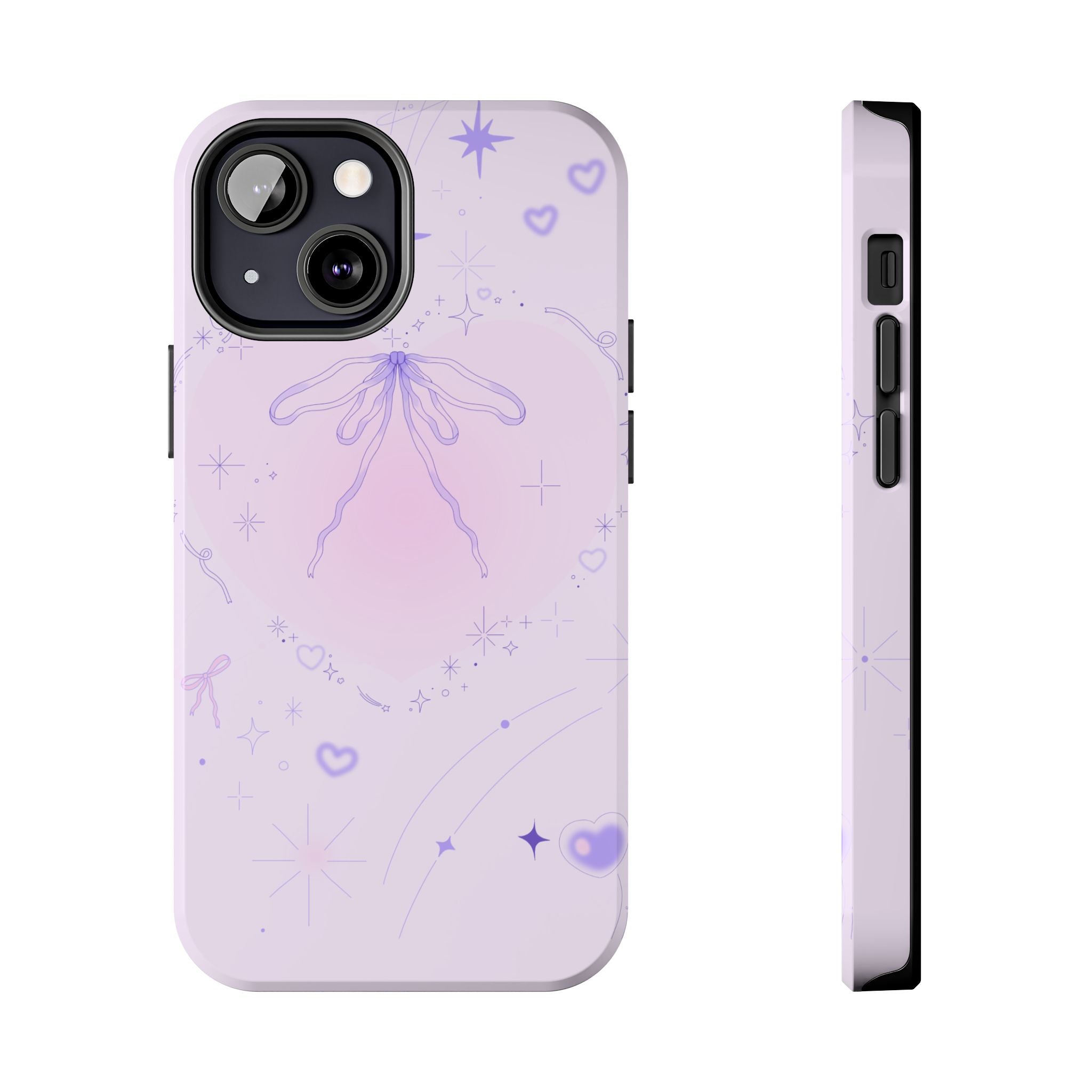 Pink Purple Delicate Fine Line Design, Elegant Phone Cases, Stylish Phone Covers, Chic Phone Protectors, Fashionable Case for Her, Trendy Smartphone Accessories