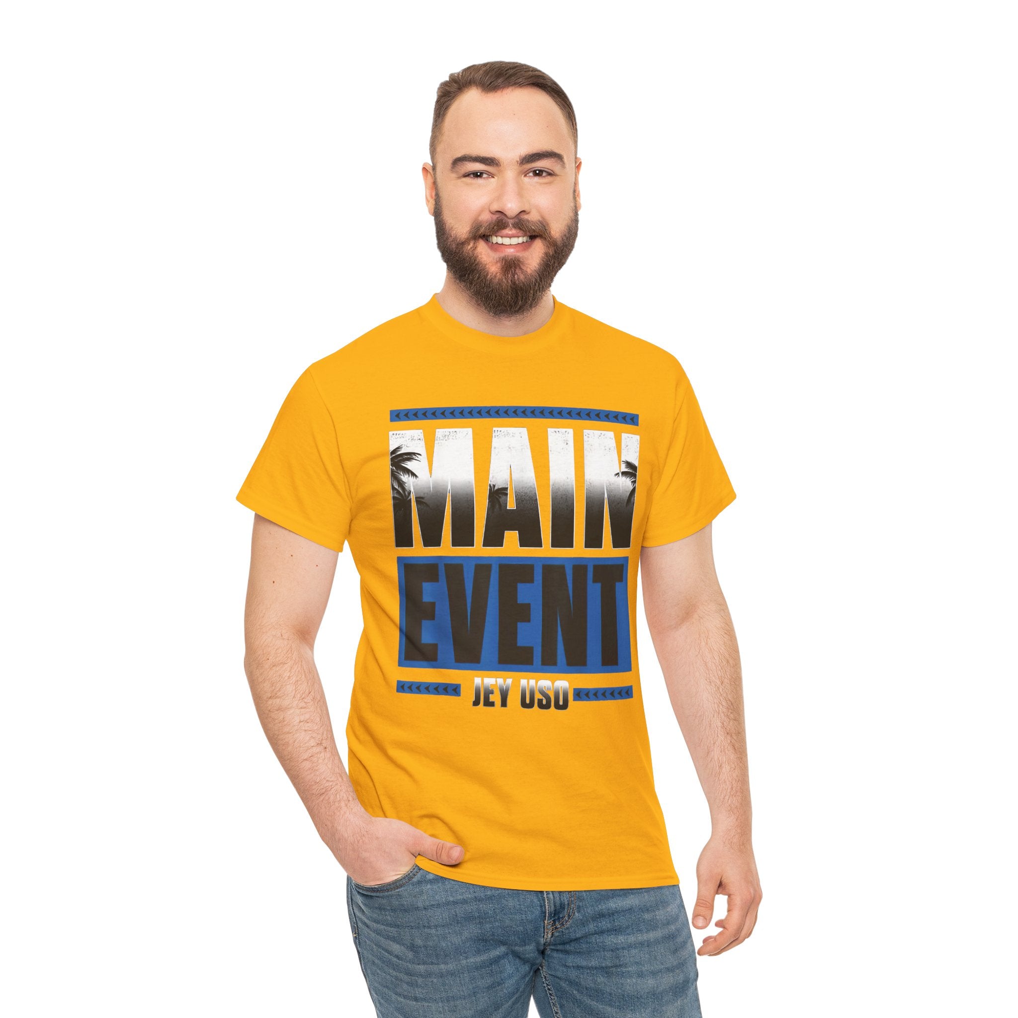 Main Event Uso Wrestling T-Shirt, Heavy Cotton Tee, Unisex Shirt, Wrestling Fan Gift, Graphic Tee