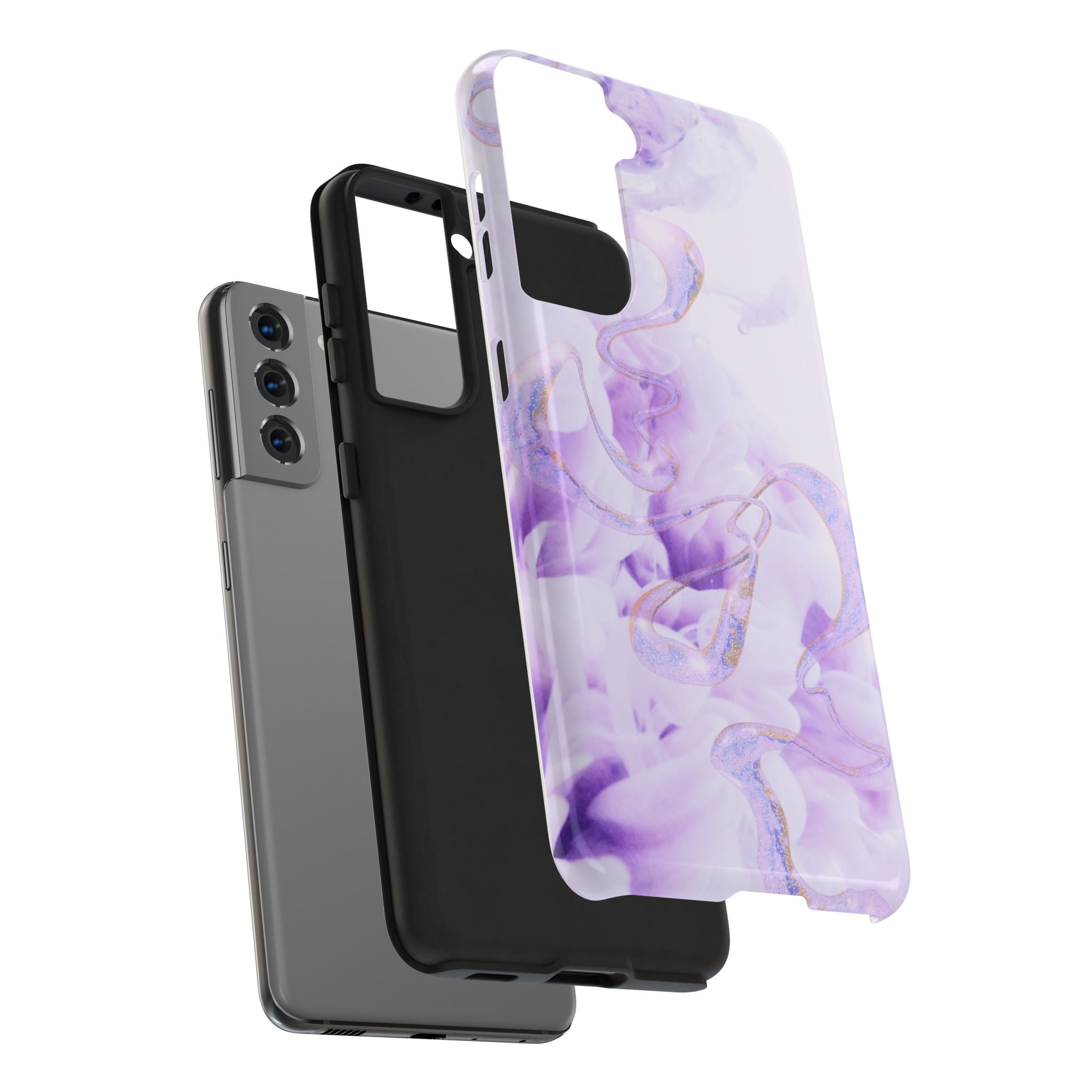 Abstract Purple Fluid Design, Elegant Phone Cases, Stylish Phone Covers, Chic Phone Protectors, Fashionable Case for Her, Trendy Smartphone Accessories