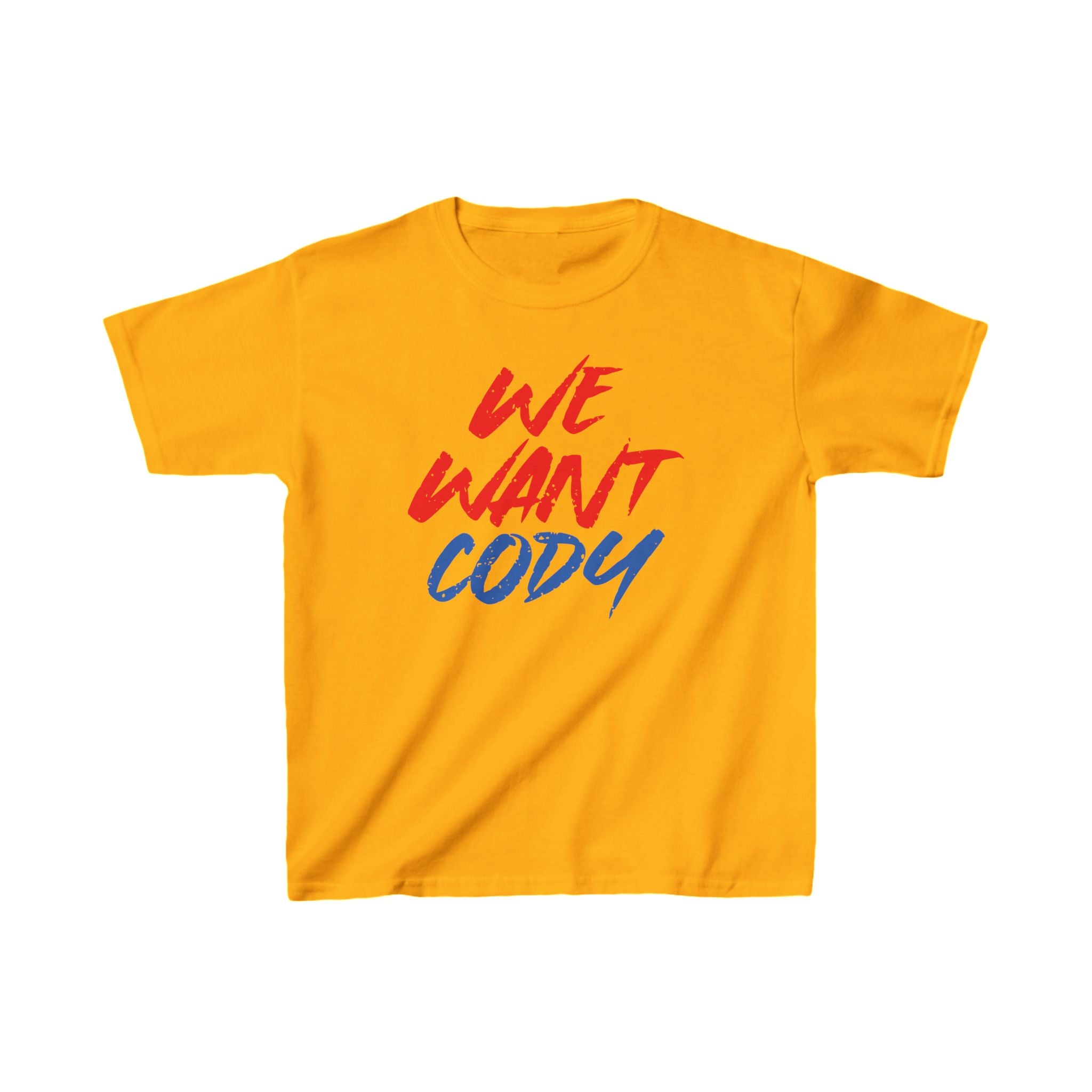 Cody Rhodes "We Want Cody" Shirt, Unisex Kids Shirt, Sports Fan T-Shirt, Best Gift for Kids,  Cotton Shirt for Kids