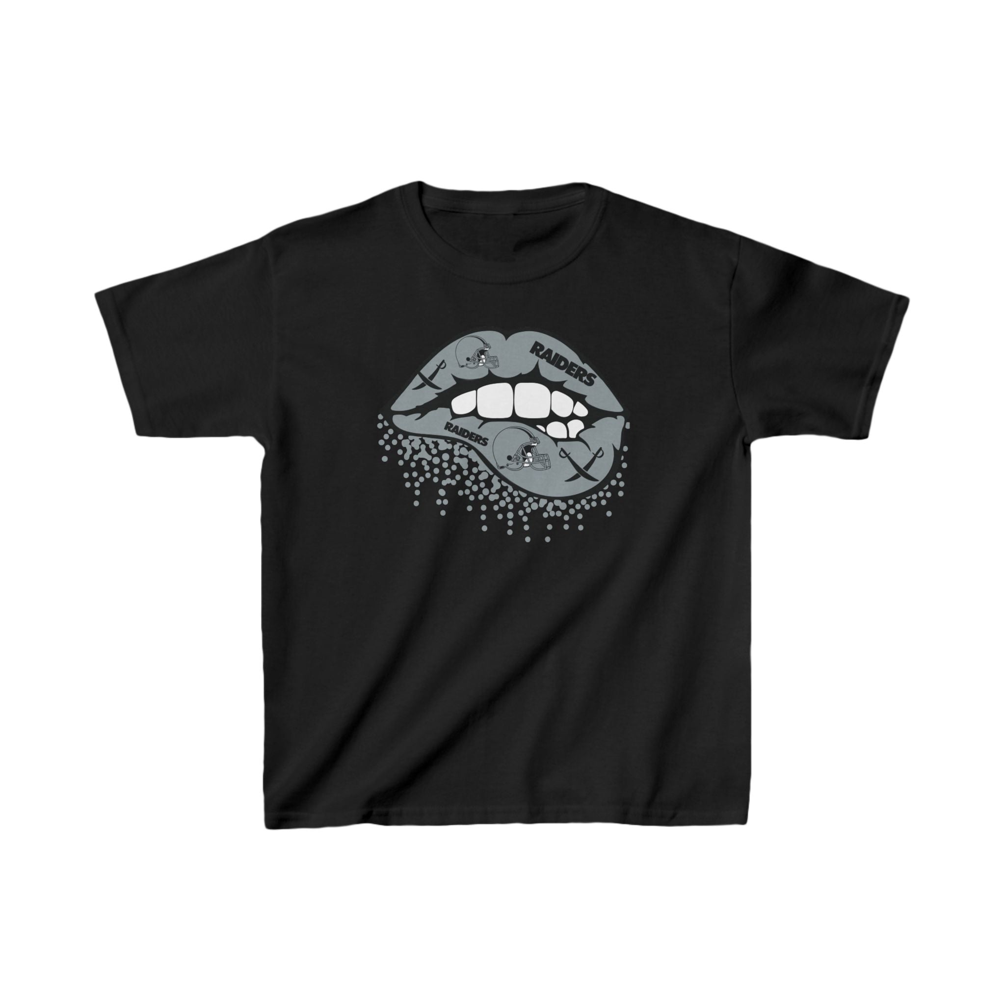 Lip Bite Raiders Shirt for Kids, Gift Fan Sports Shirt, Children Shirt Clothing, Youth Team Game Day Shirt, Unisex Shirt