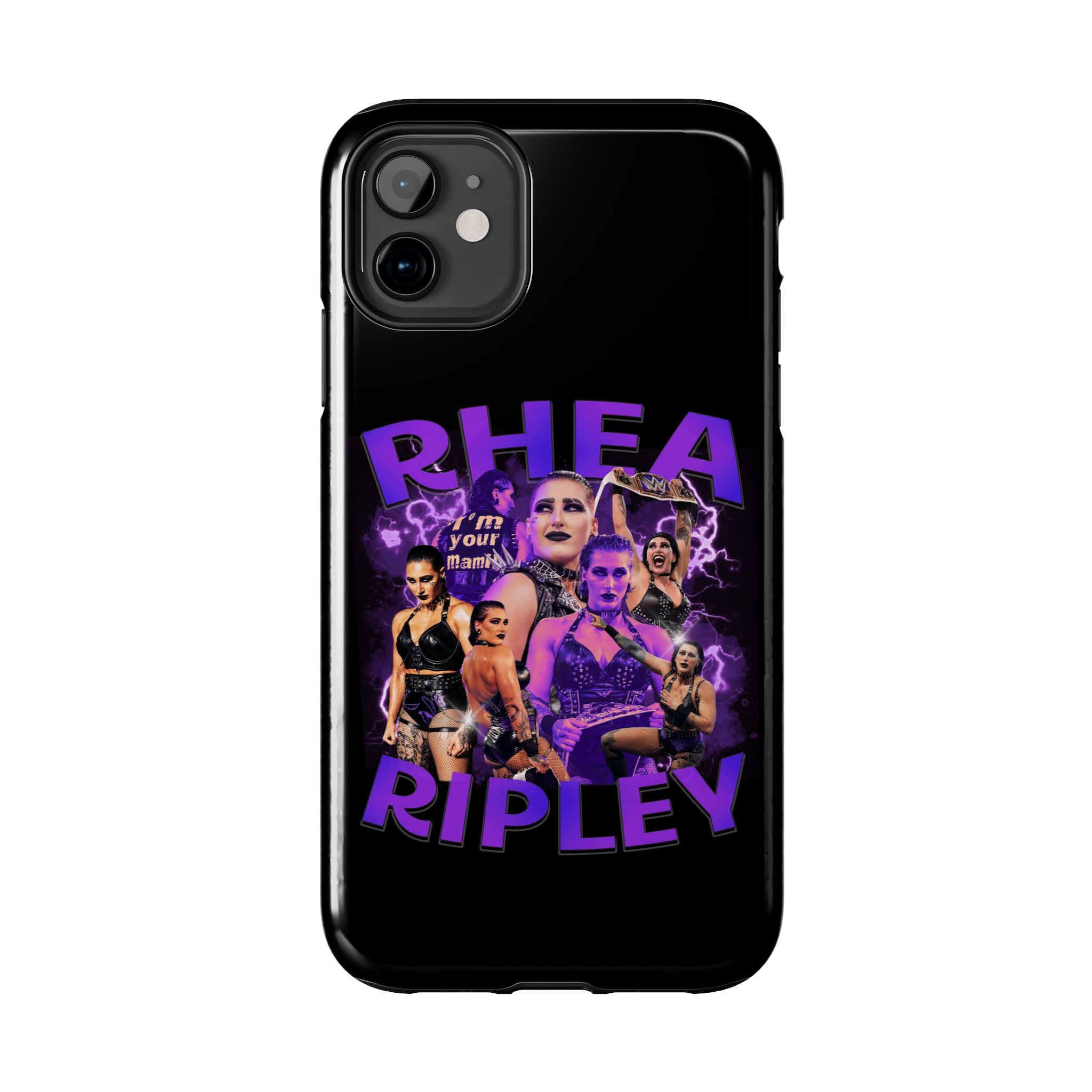 Rhea Ripley Graphic Portrait Design, iPhone and Samsung Case Cool Graphic Sports Fan Phone Case