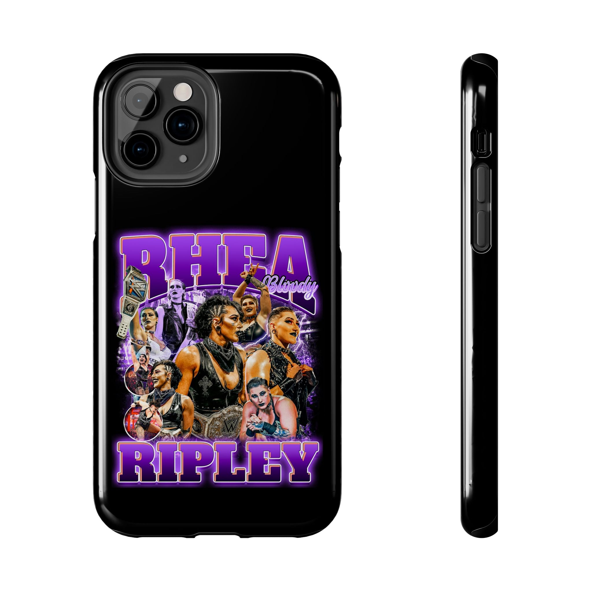 Rhea Ripley Graphic Portrait Design, iPhone and Samsung Case Cool Graphic Sports Fan Phone Case