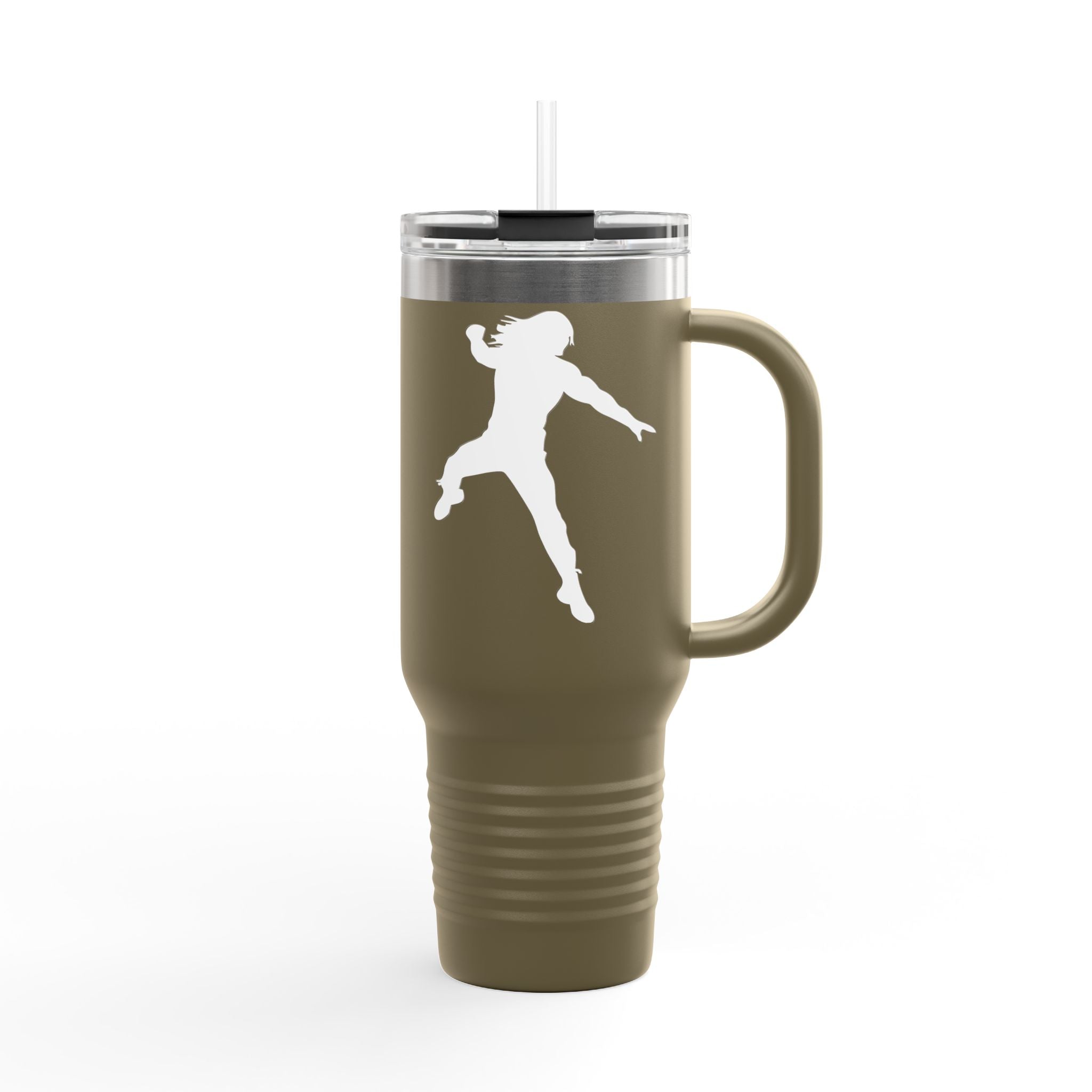 Roman Reigns Jump White Graphic Design,  Insulated Travel Mug, Gift for Her Gift for Him - 40oz, Gift for Her, Gift for Him