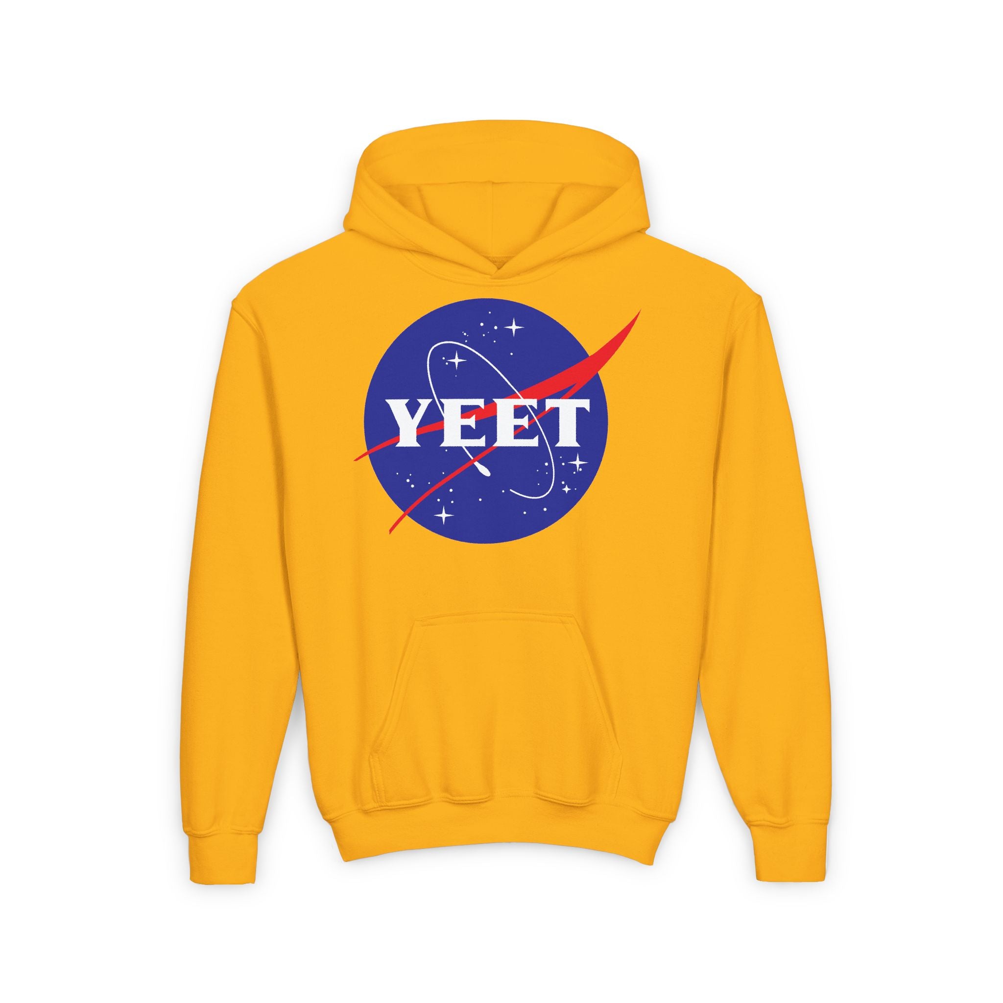 Yeet Nasa Design, Sports Fan Kids Hoodies - Youth Heavy Blend Hooded Sweatshirt, Unisex Wrestling Fan Hoodies, Gift for Her-Him, Casual Outwear