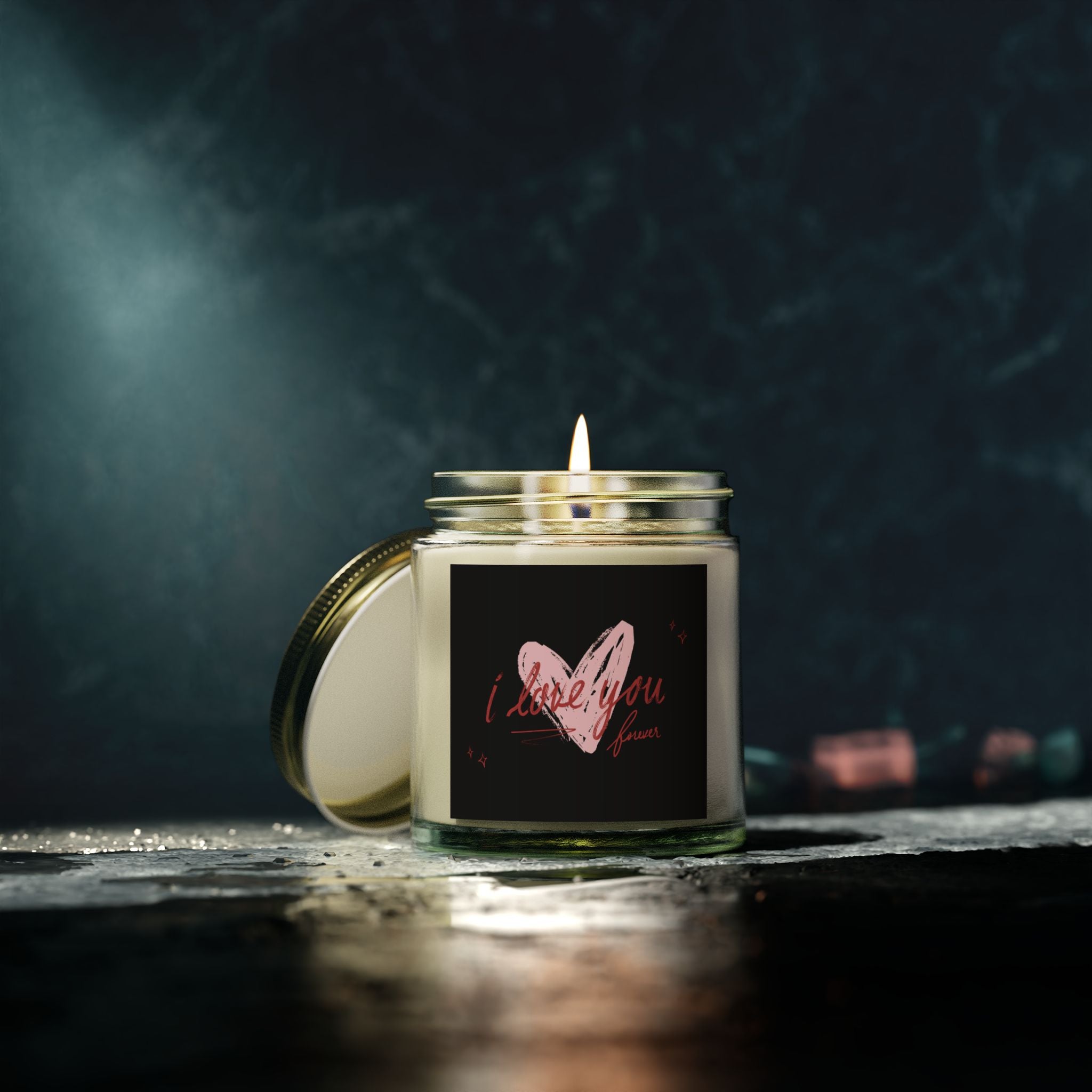 Pink Heart, Valentine's Day Candle, Scented Candles, Luxury Candles Gifts for Women, Stress Relief Luxury Aromatherapy Candles, Romantic Candle Valentines Day Gifts for Her