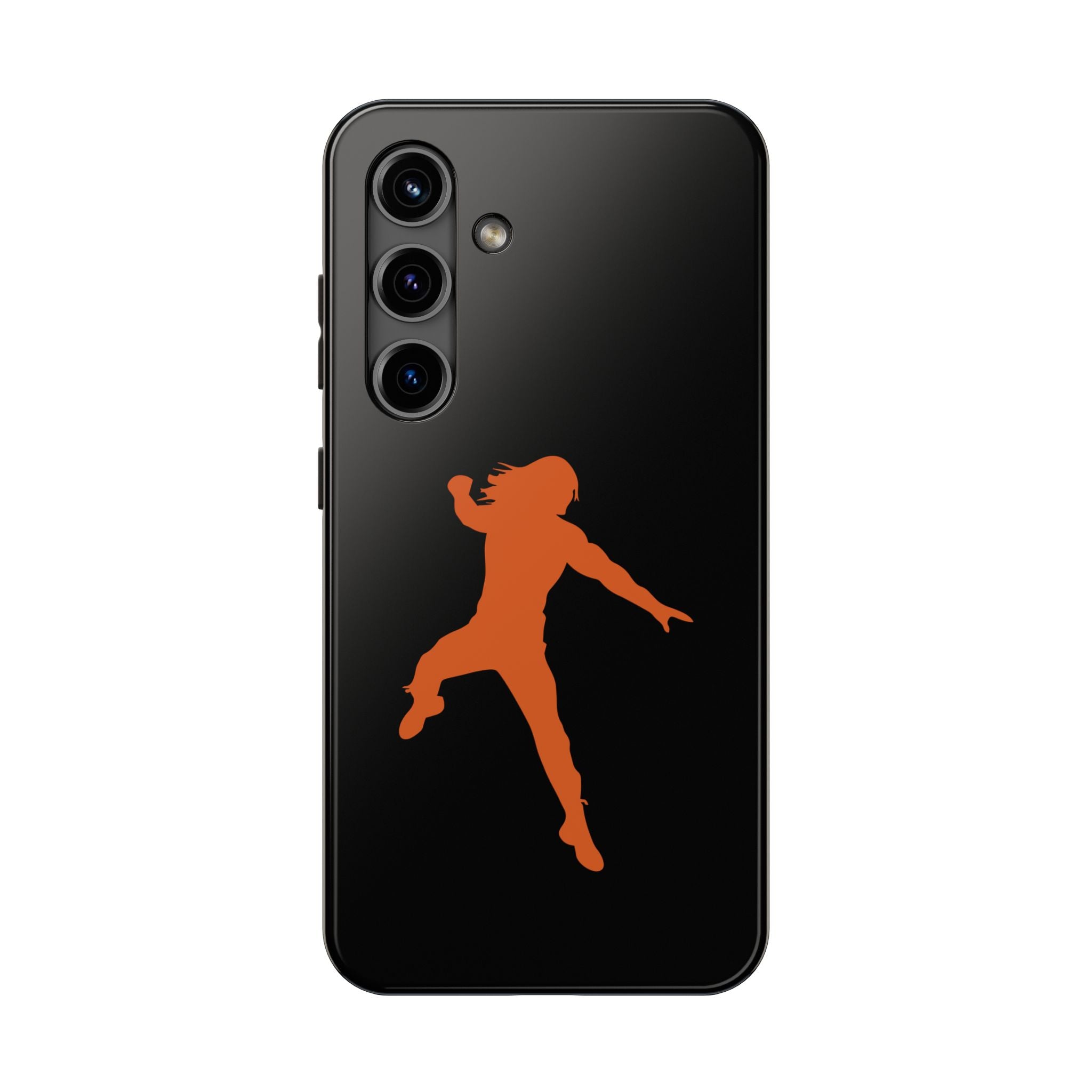 Roman Reigns Jump Orange Graphic Design, iPhone and Samsung Case Cool Graphic Sports Fan Phone Case