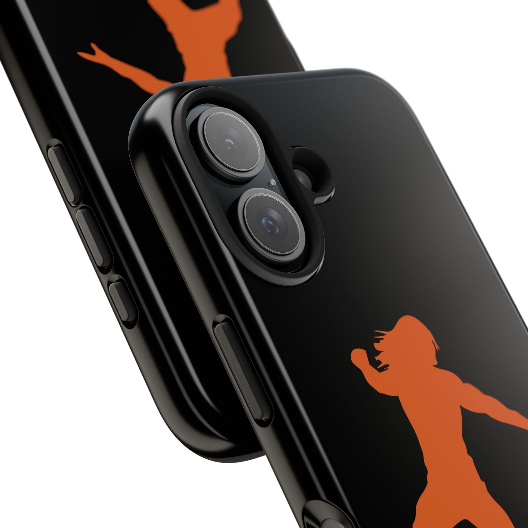 Roman Reigns Jump Orange Graphic Design, iPhone and Samsung Case Cool Graphic Sports Fan Phone Case