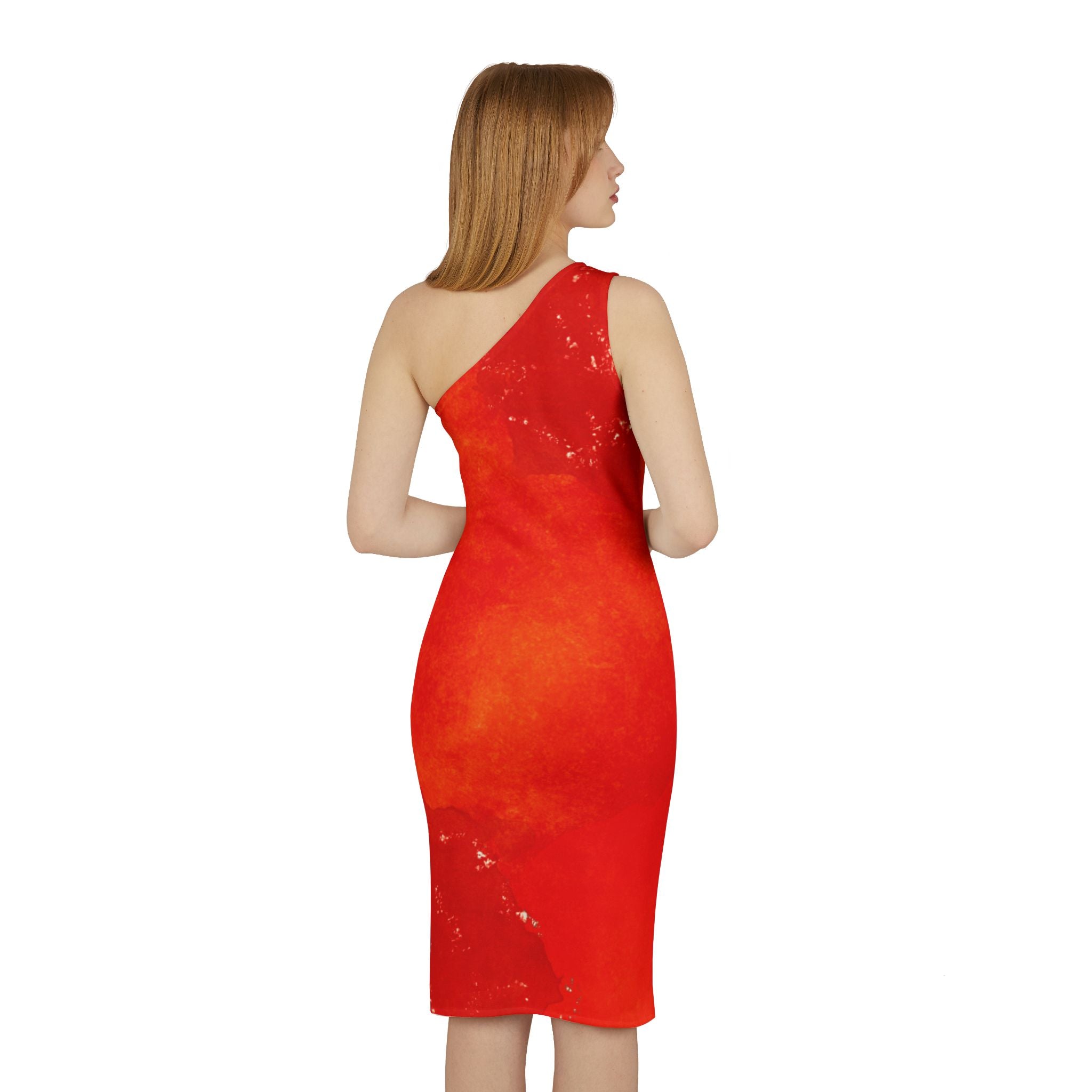 Red One Shoulder Dress, Sexy Bodycon Cocktail Party Short Dresses, Sleeveless Fitted, Perfect for Any Occasion, Valentine's Dress, Birthday Dress