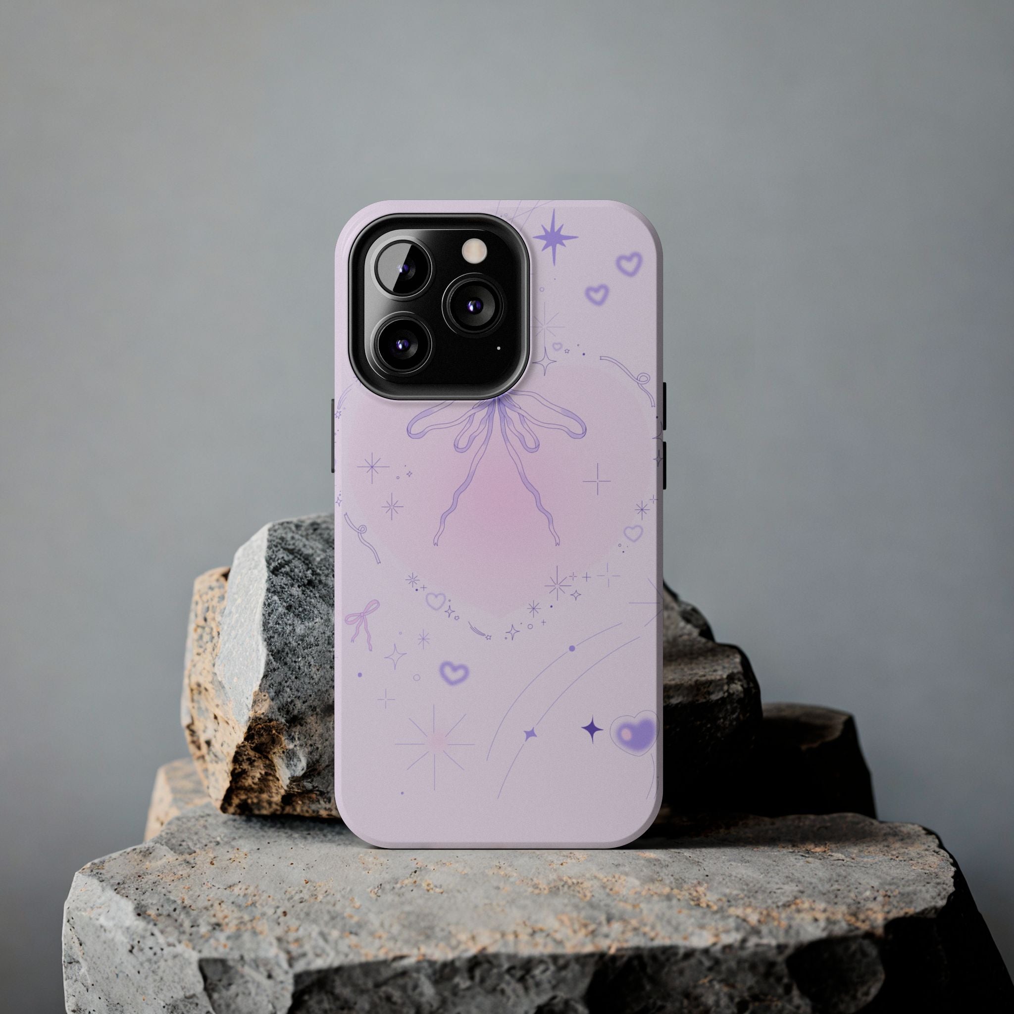 Pink Purple Delicate Fine Line Design, Elegant Phone Cases, Stylish Phone Covers, Chic Phone Protectors, Fashionable Case for Her, Trendy Smartphone Accessories