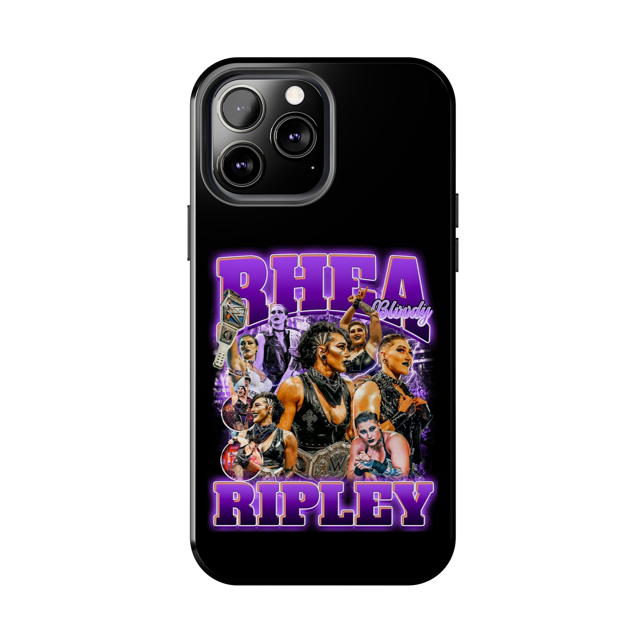 Rhea Ripley Graphic Portrait Design, iPhone and Samsung Case Cool Graphic Sports Fan Phone Case