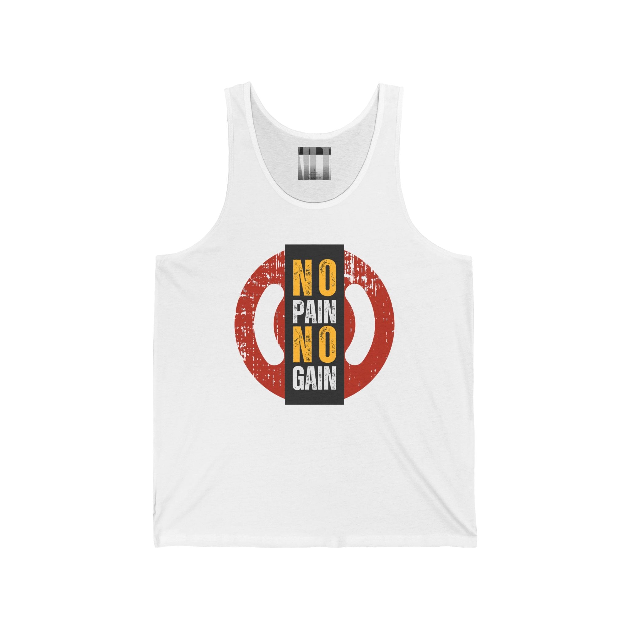 No Pain No Gain, Gym Dudes Tank Top, Workout Sleeveless Shirt, Fitness Muscle Tee, Athletic Unisex Jersey Tank, Bodybuilding Tank, Exercise Vest