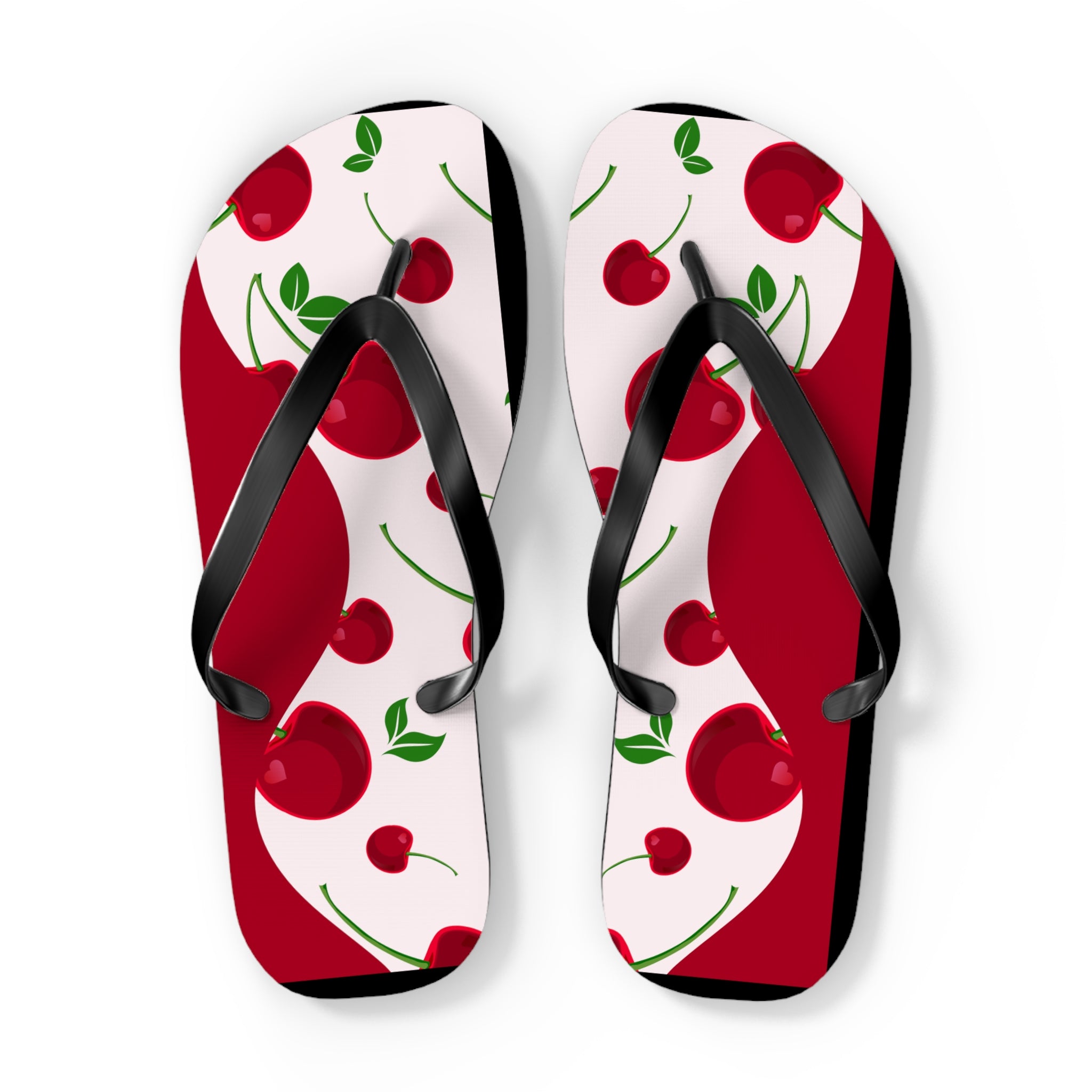 Red Cherries, Flip Flops for Women, Cute Designs, Everyday Use, Indoor Sleepers