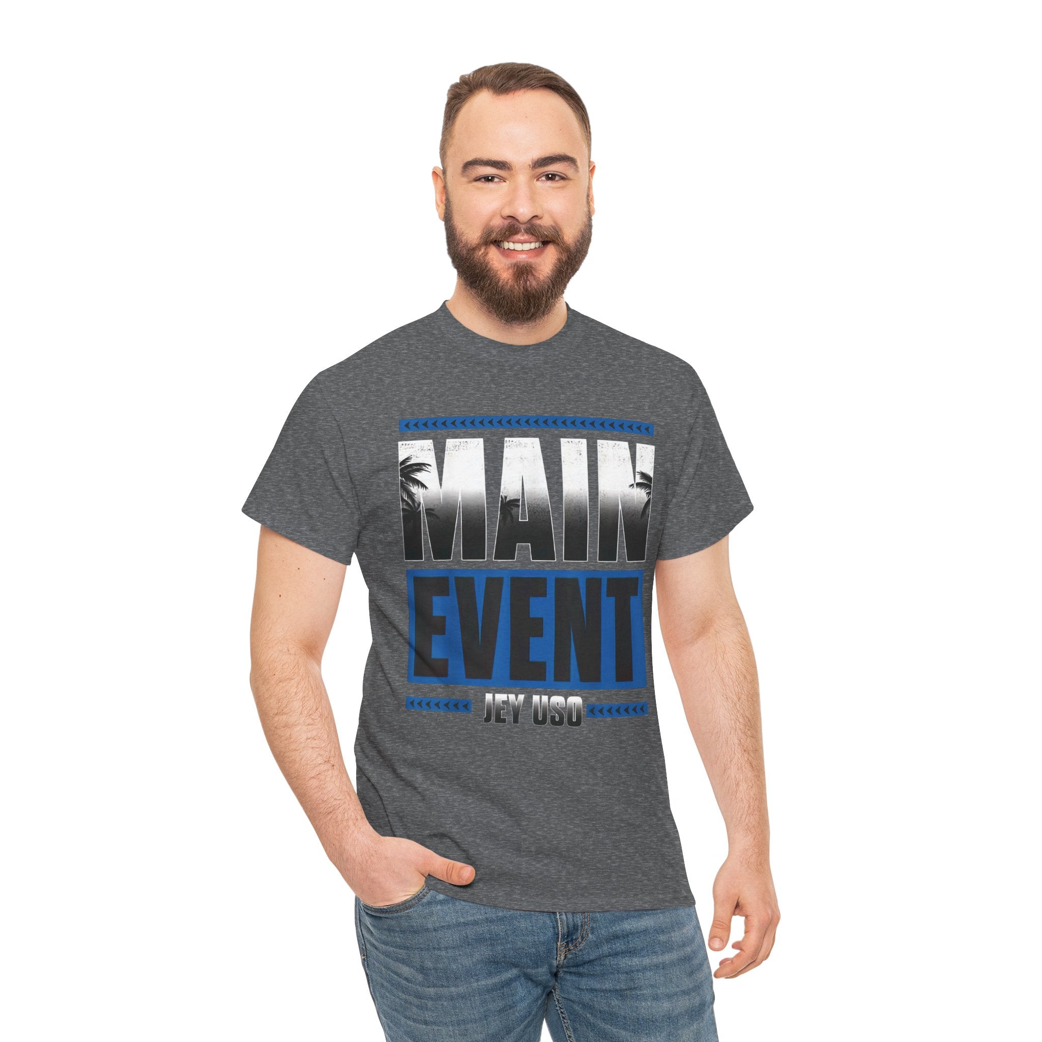 Main Event Uso Wrestling T-Shirt, Heavy Cotton Tee, Unisex Shirt, Wrestling Fan Gift, Graphic Tee