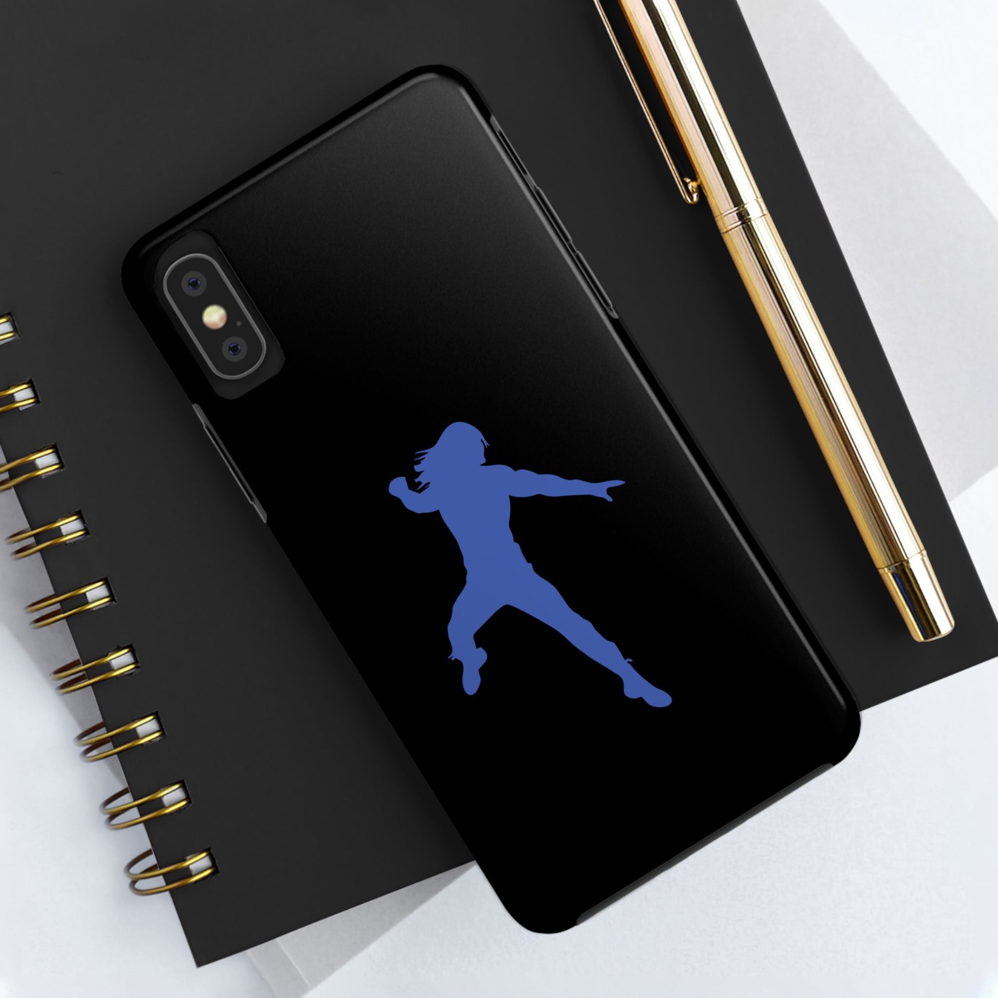 Roman Reigns Jump Blue Graphic Design, iPhone and Samsung Case Cool Graphic Sports Fan Phone Case