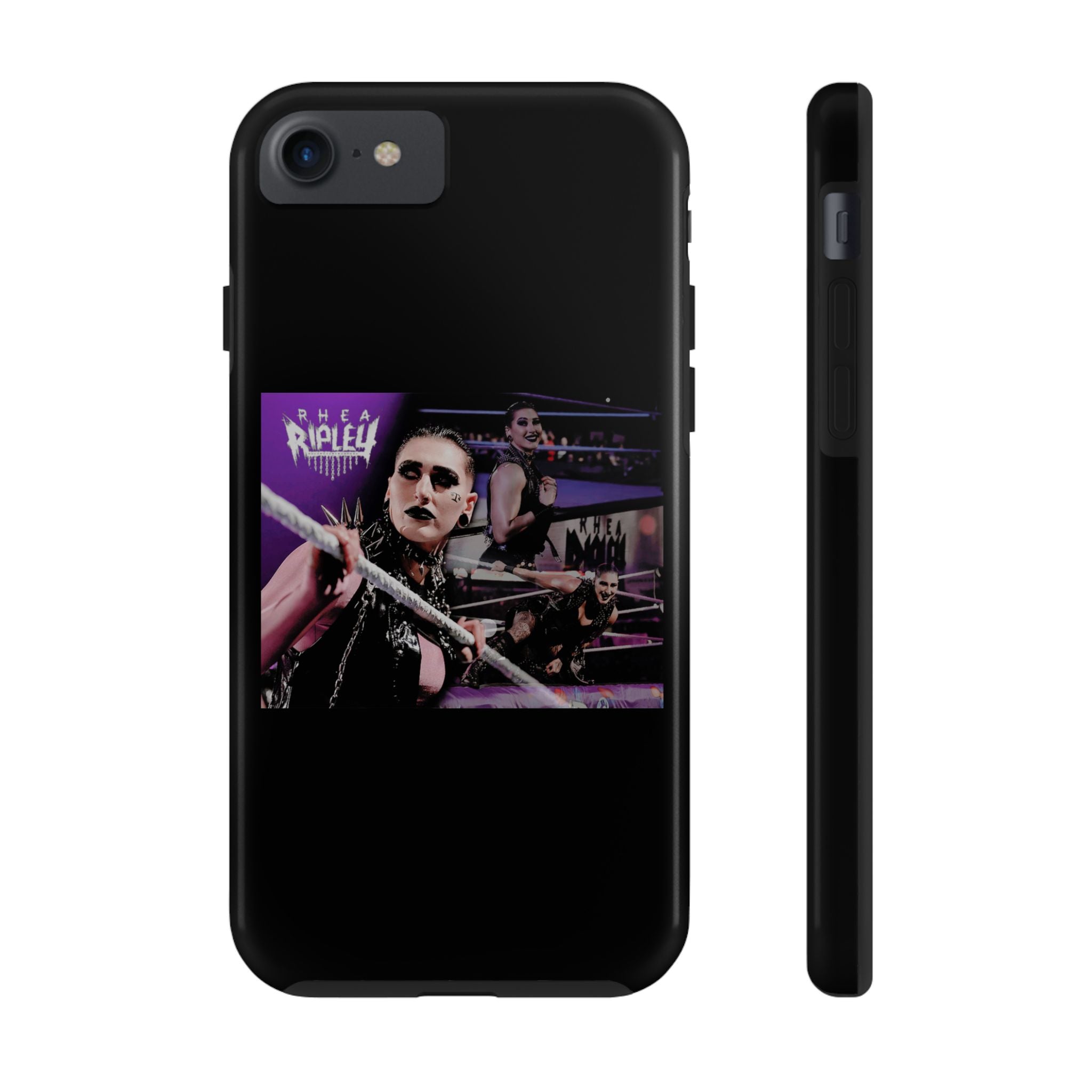 Rhea Ripley Wrap Graphic Portrait Design, iPhone and Samsung Case Cool Graphic Sports Fan Phone Case