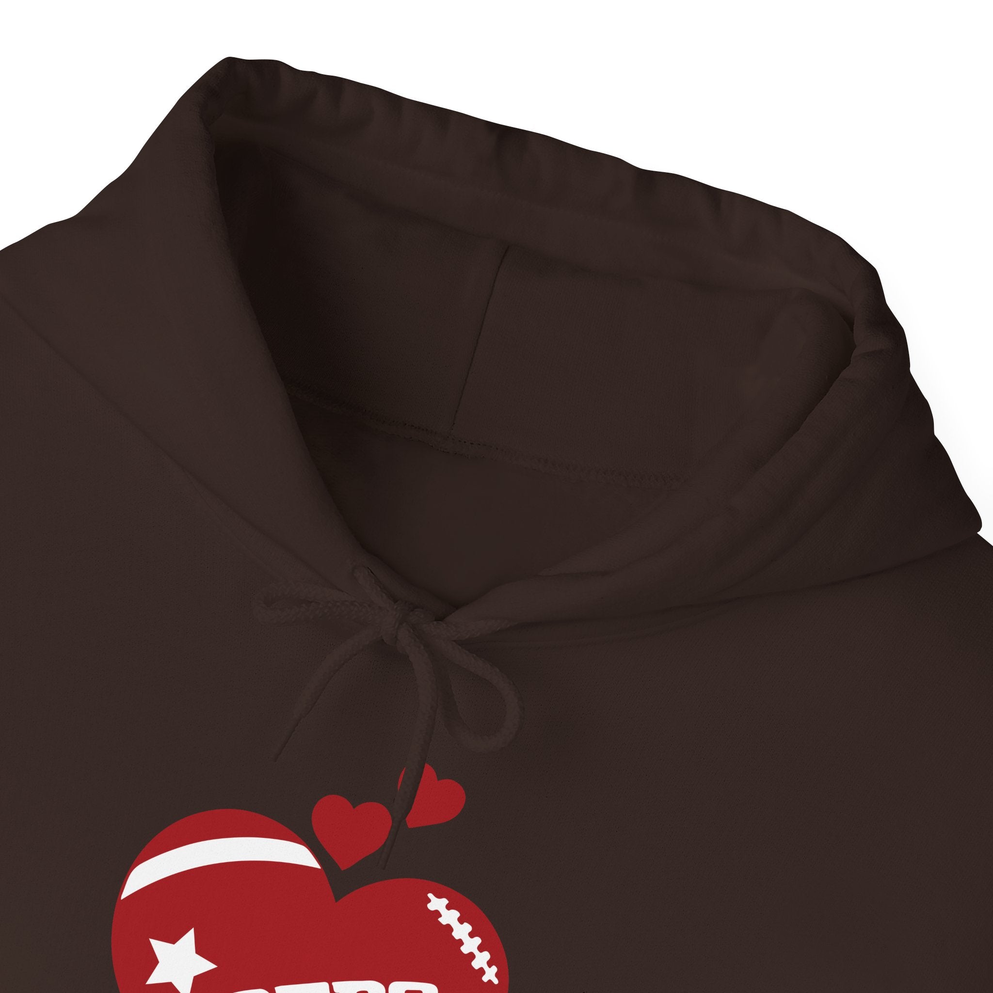 Cute Heart San Francisco Football Hoodies, SF Sports Team Sweatshirt, Football Fan Shirt, Hoodie Gift for Him-Her