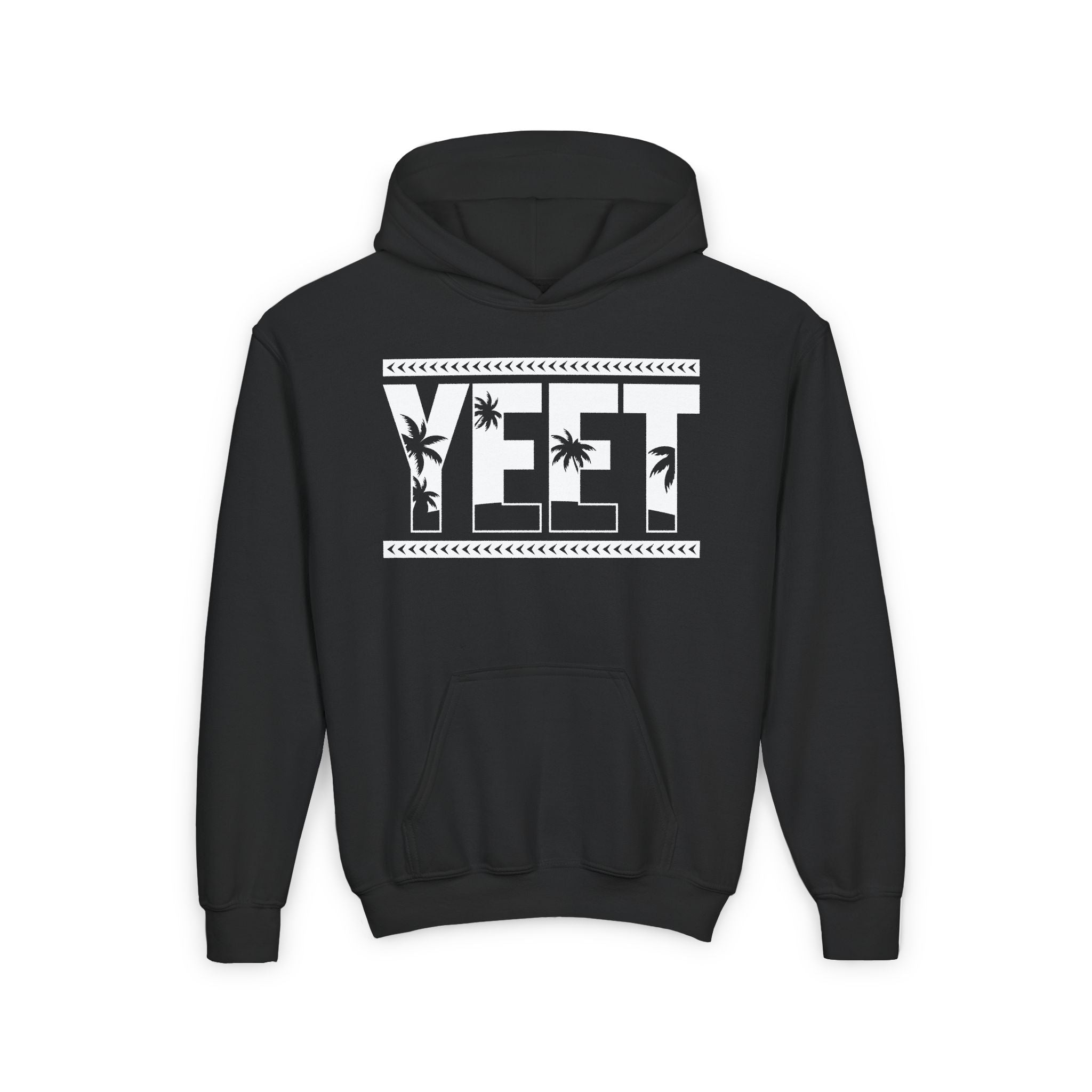 Yeet One Color White Shirt Design, Sports Fan Kids Hoodies - Youth Heavy Blend Hooded Sweatshirt, Unisex Wrestling Fan Hoodies, Gift for Her-Him, Casual Outwear