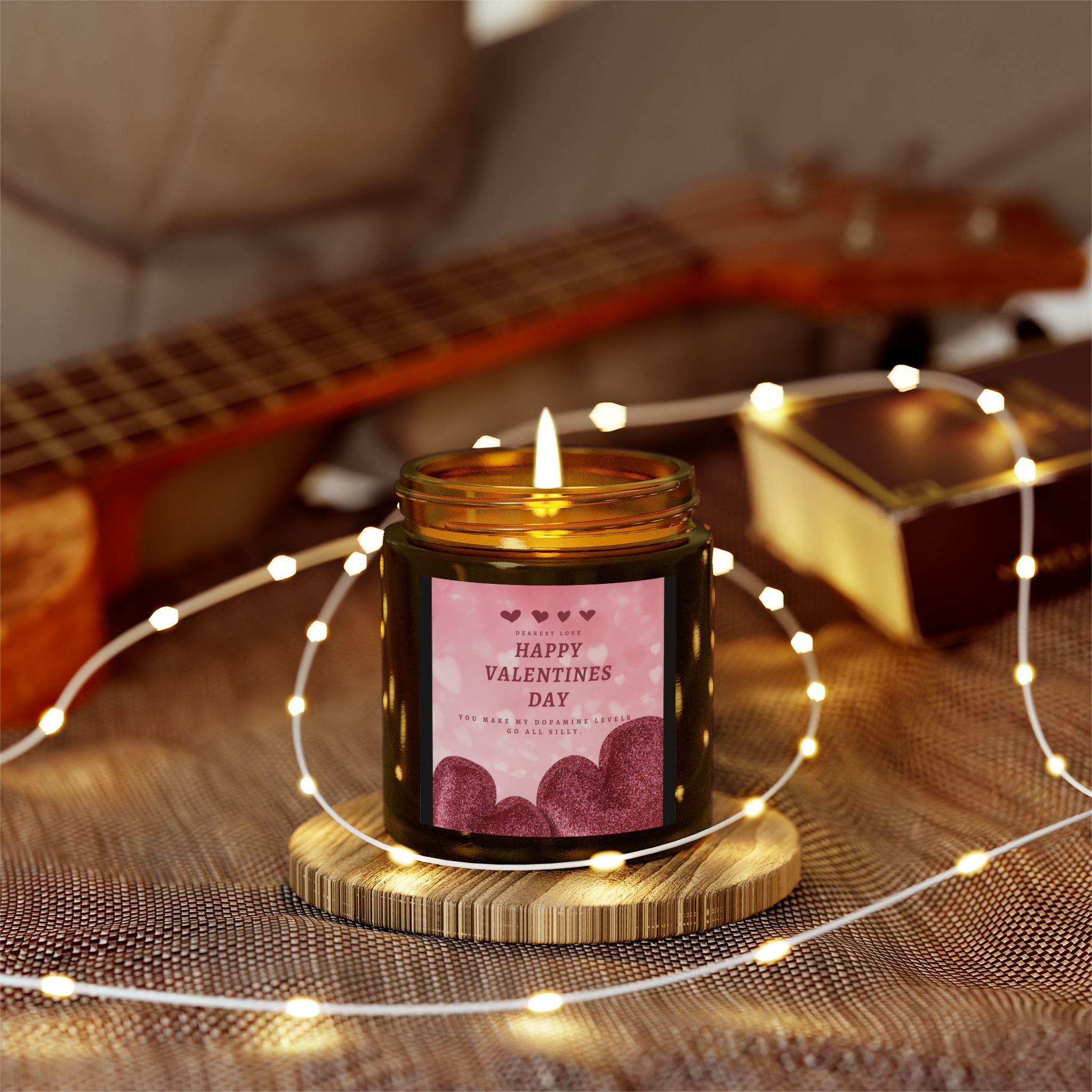 Dearest Love, Happy Valentine's Day Candle, Scented Candles, Luxury Candles Gifts for Women, Stress Relief Luxury Aromatherapy Candles, Romantic Candle Valentines Day Gifts for Her