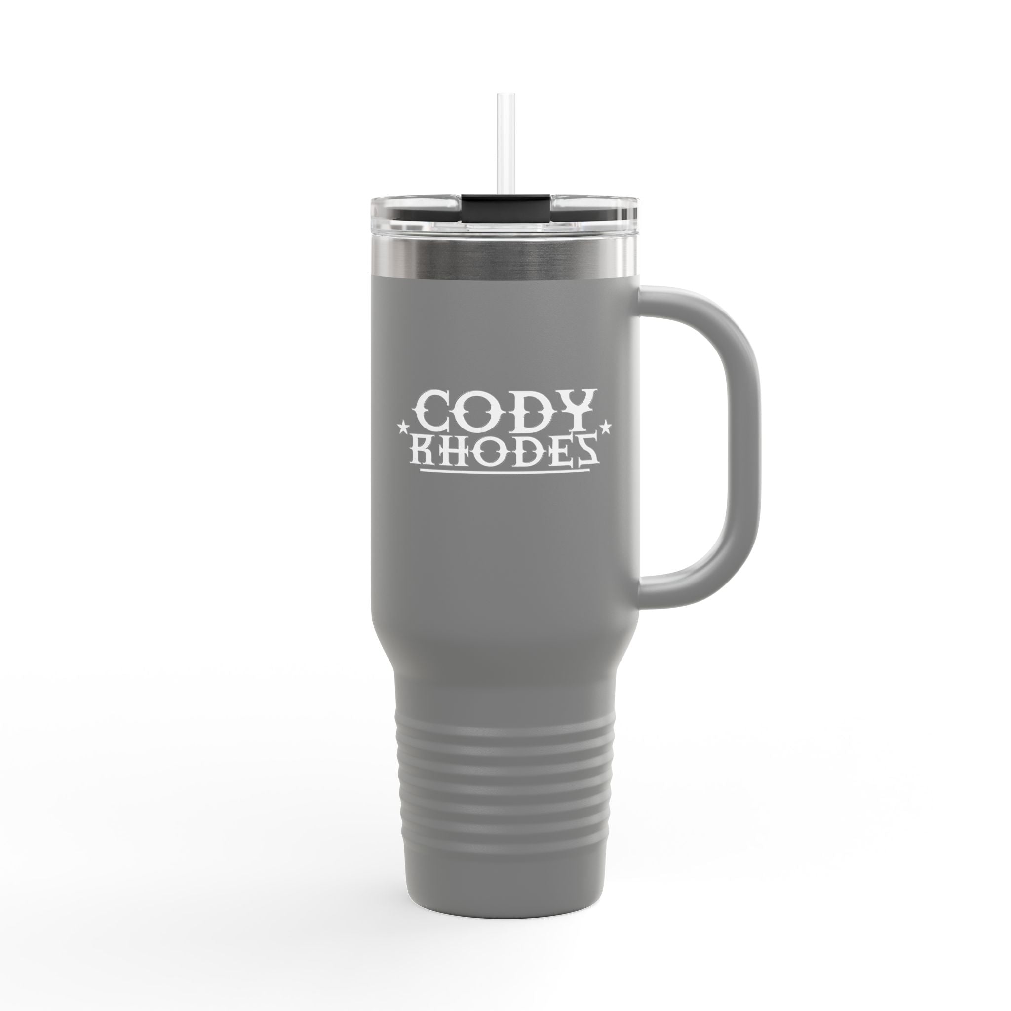 Cody Rhodes Graphic White Text Design,  Insulated Travel Mug, Gift for Her Gift for Him - 40oz, Gift for Her, Gift for Him