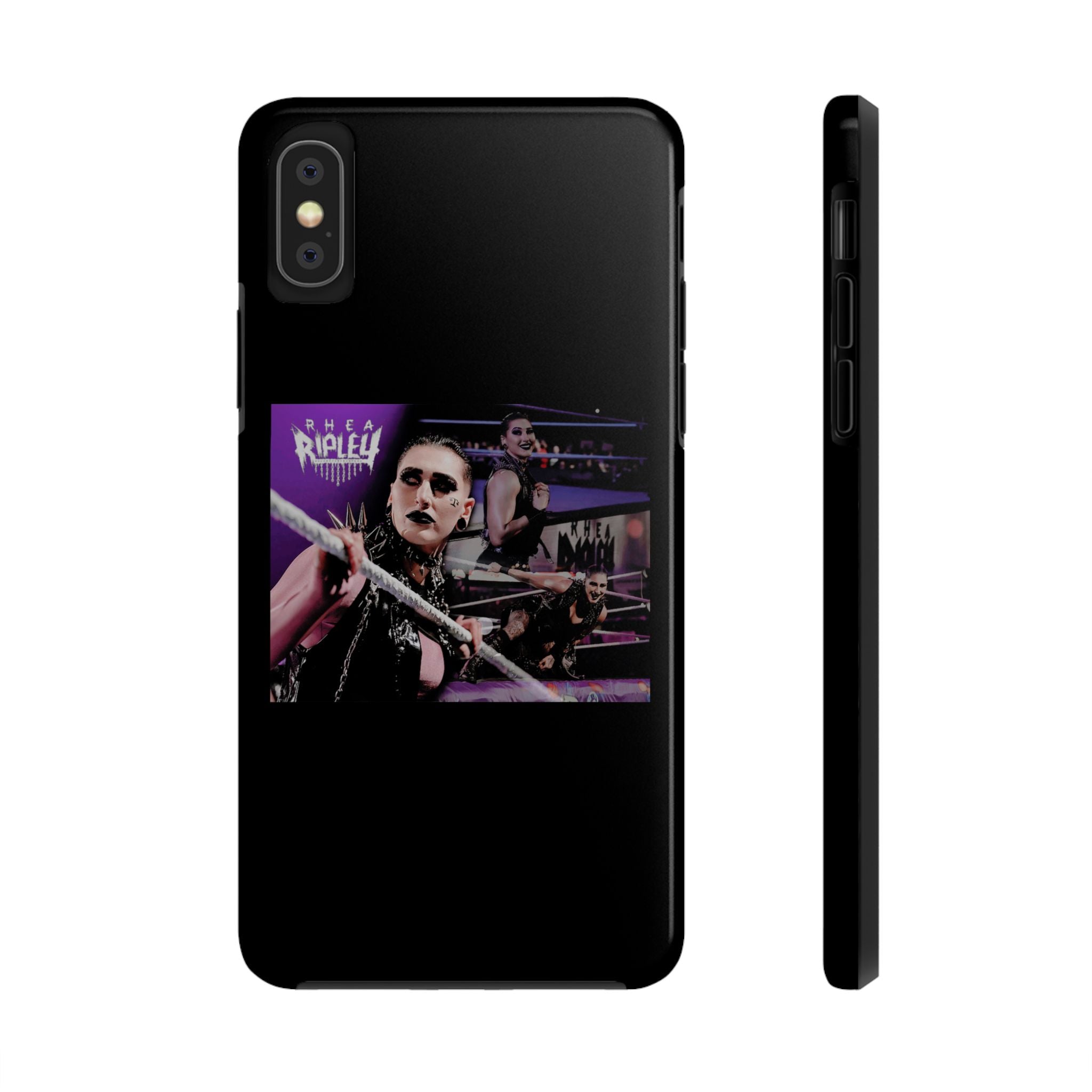 Rhea Ripley Wrap Graphic Portrait Design, iPhone and Samsung Case Cool Graphic Sports Fan Phone Case