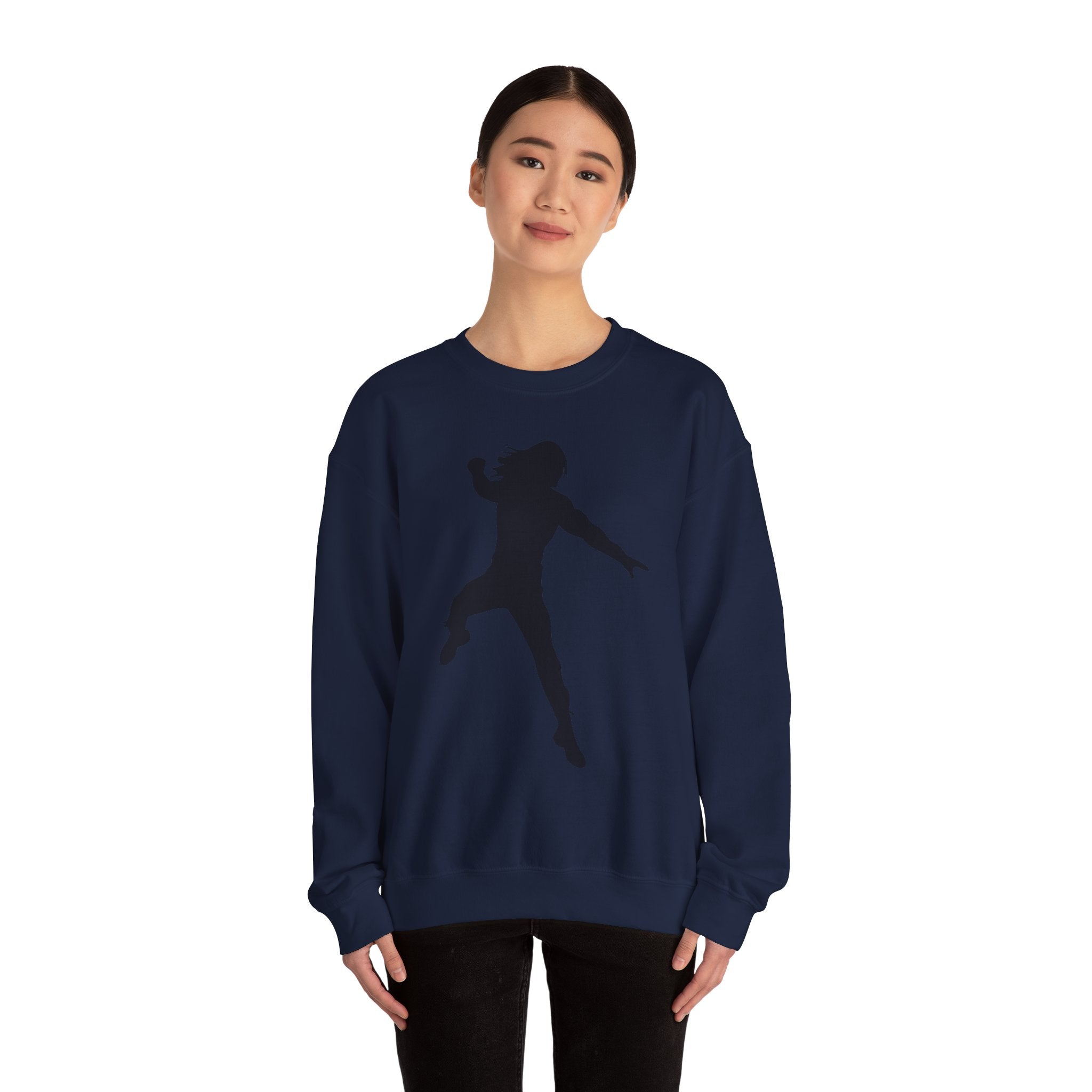 Roman Reigns Black Design, Wrestling Fan Unisex Sweatshirt - Gift for Him or Her, Casual Outwear, Graphic Design, Heavy Blend Crewneck Sweatshirt