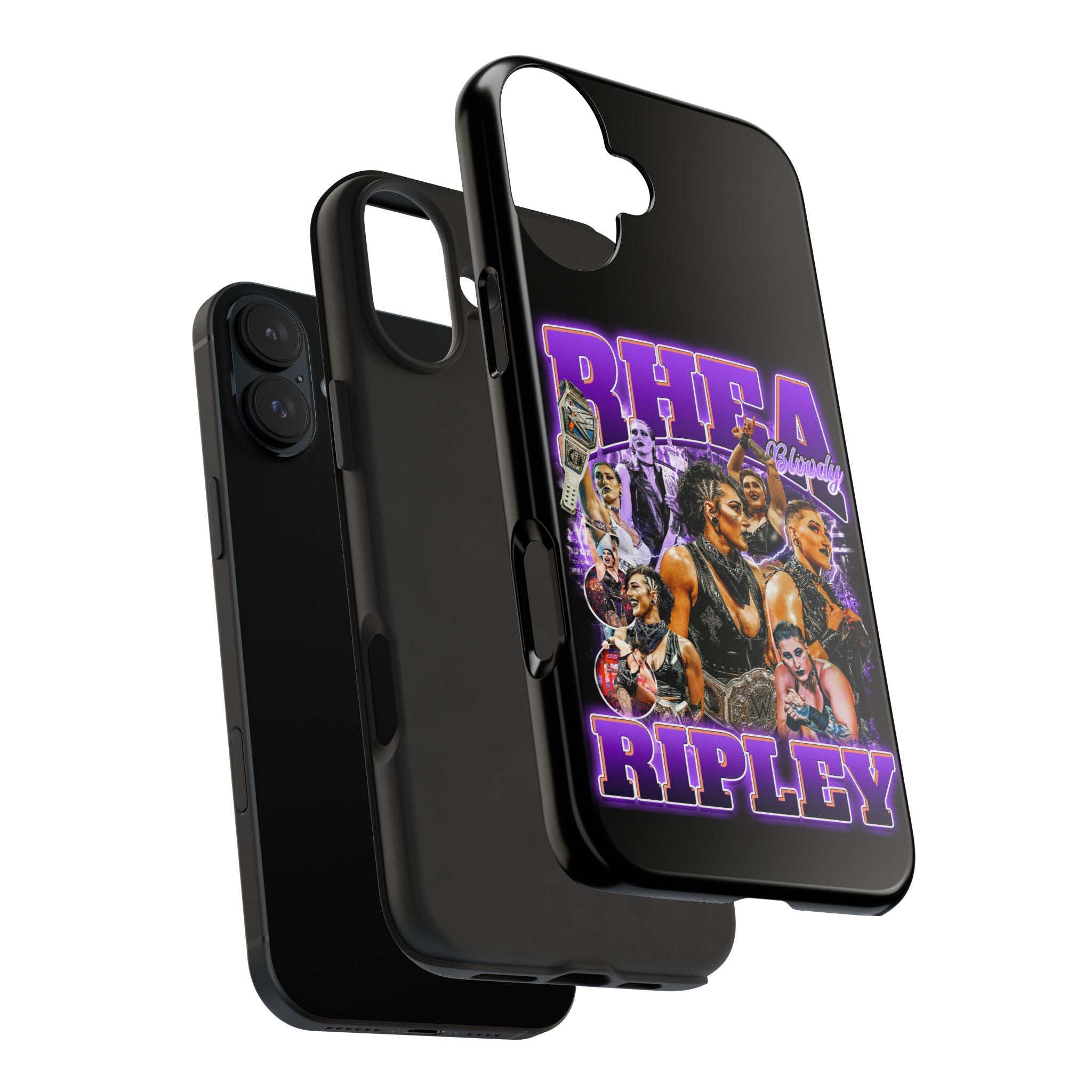 Rhea Ripley Graphic Portrait Design, iPhone and Samsung Case Cool Graphic Sports Fan Phone Case