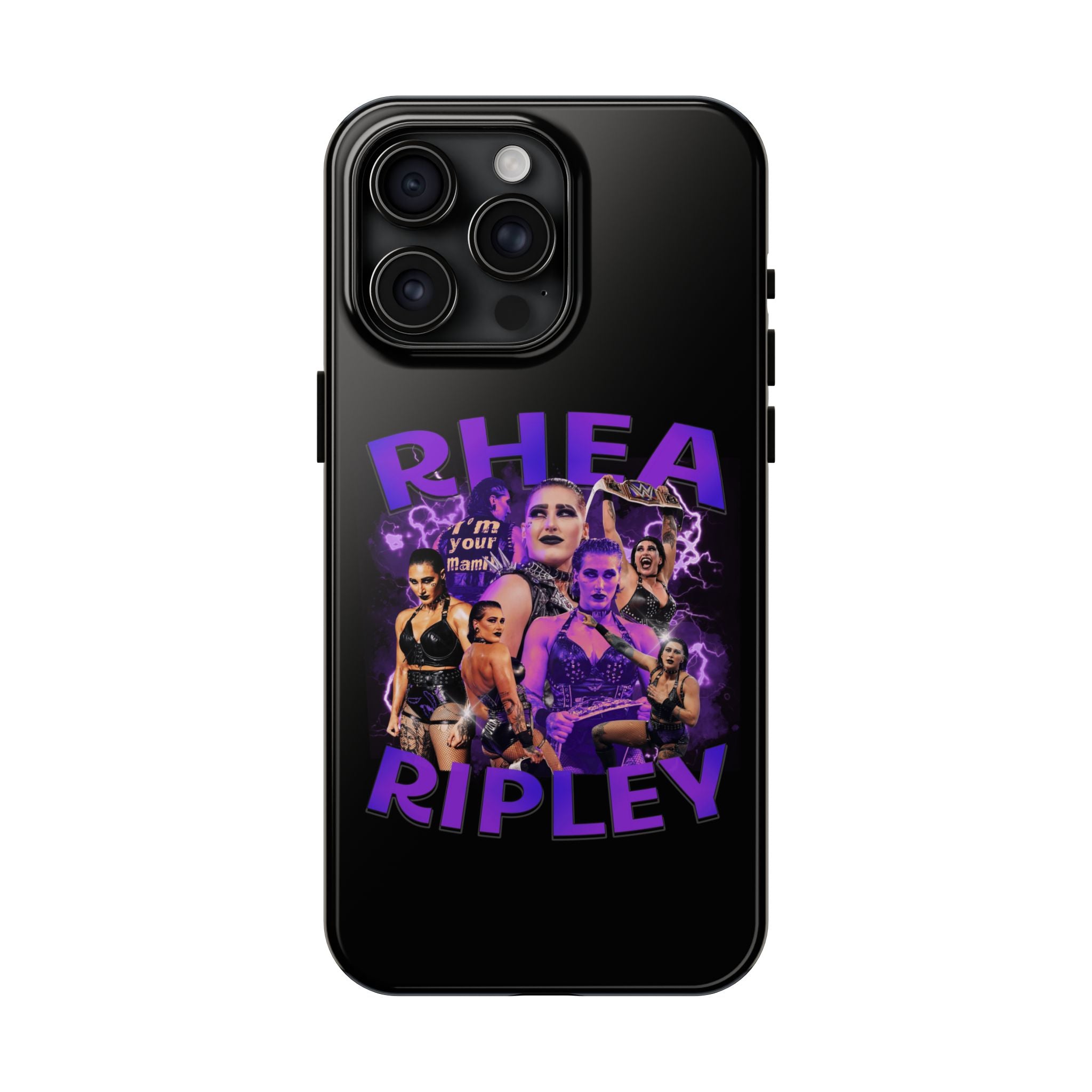 Rhea Ripley Graphic Portrait Design, iPhone and Samsung Case Cool Graphic Sports Fan Phone Case