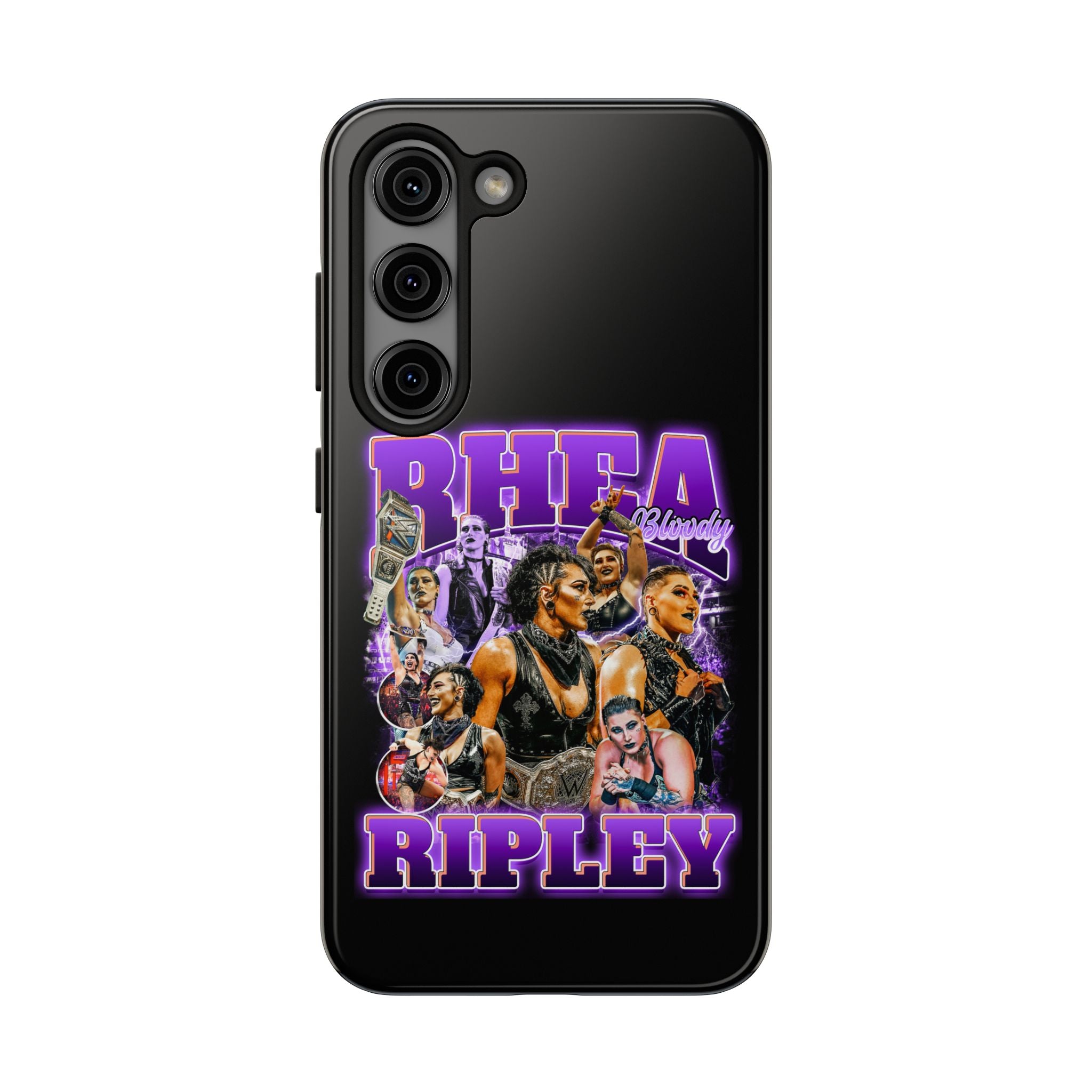 Rhea Ripley Graphic Portrait Design, iPhone and Samsung Case Cool Graphic Sports Fan Phone Case