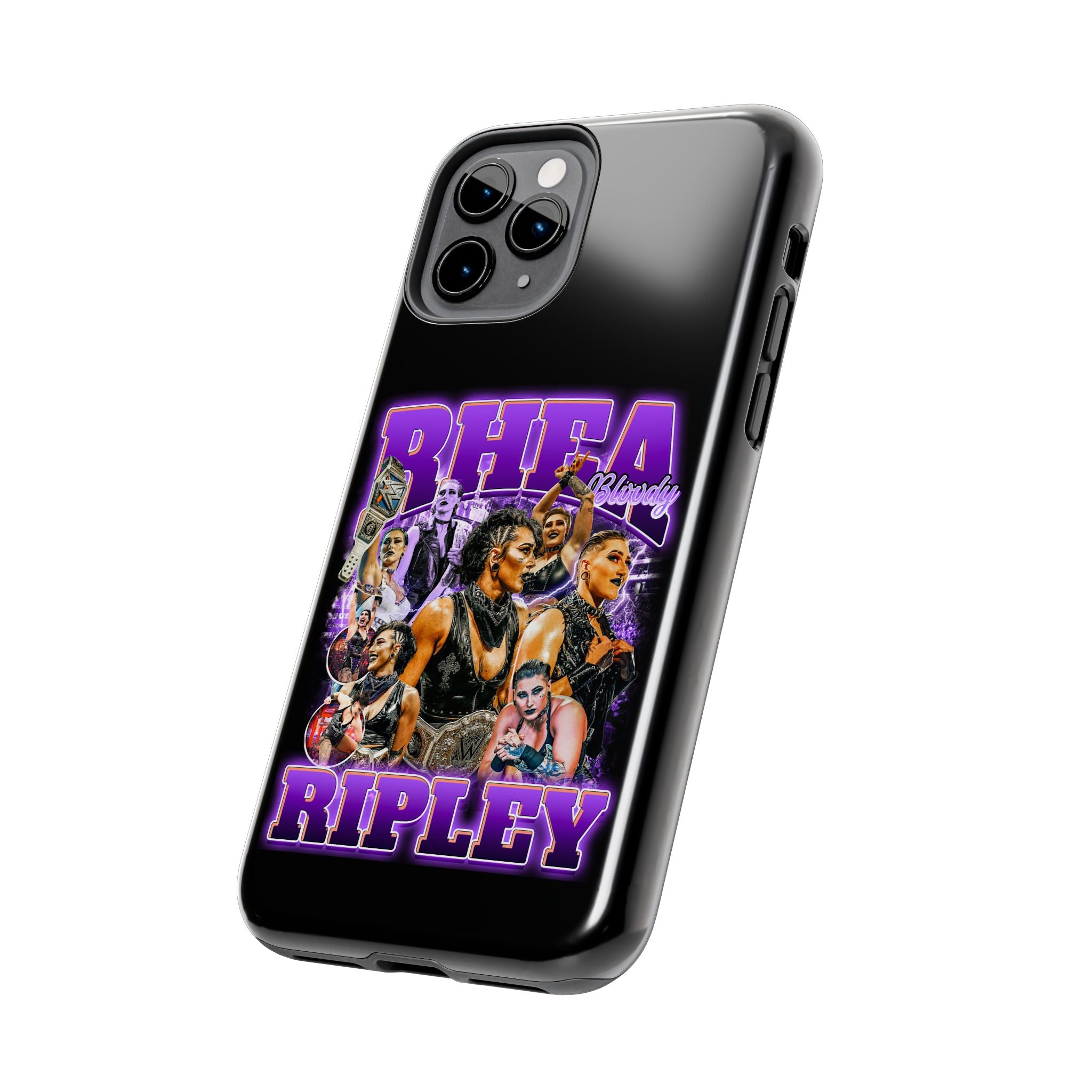 Rhea Ripley Graphic Portrait Design, iPhone and Samsung Case Cool Graphic Sports Fan Phone Case