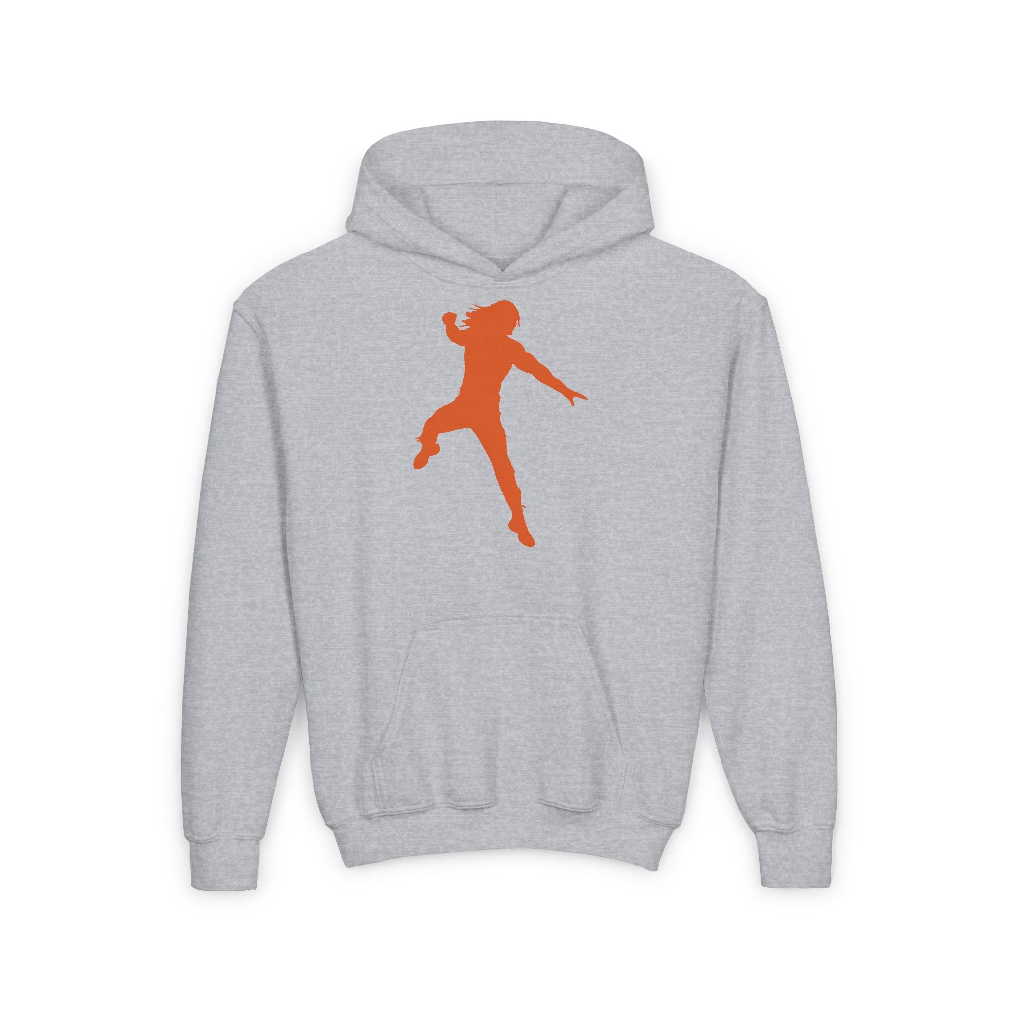 Roman Reigns Jump Orange Shirt Design, Sports Fan Kids Hoodies - Youth Heavy Blend Hooded Sweatshirt, Unisex Wrestling Fan Hoodies, Gift for Her-Him, Casual Outwear