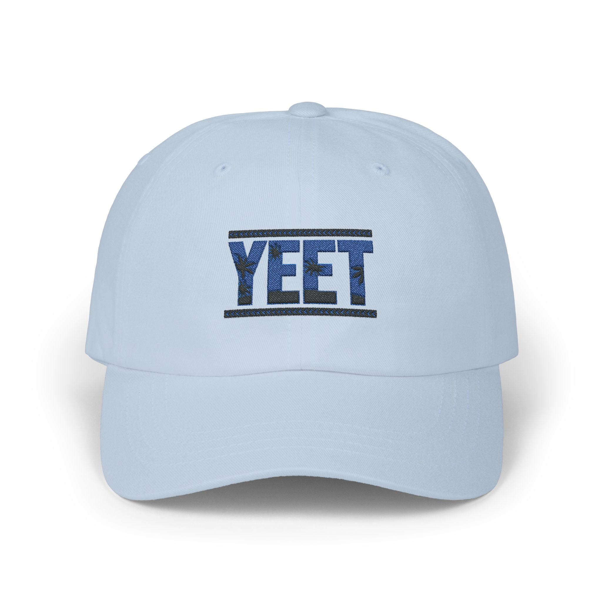 Yeet Blue-Black Graphic Text Design, Sports Fan, Wrestling Dad Cap for Her and Him - Unisex Classic