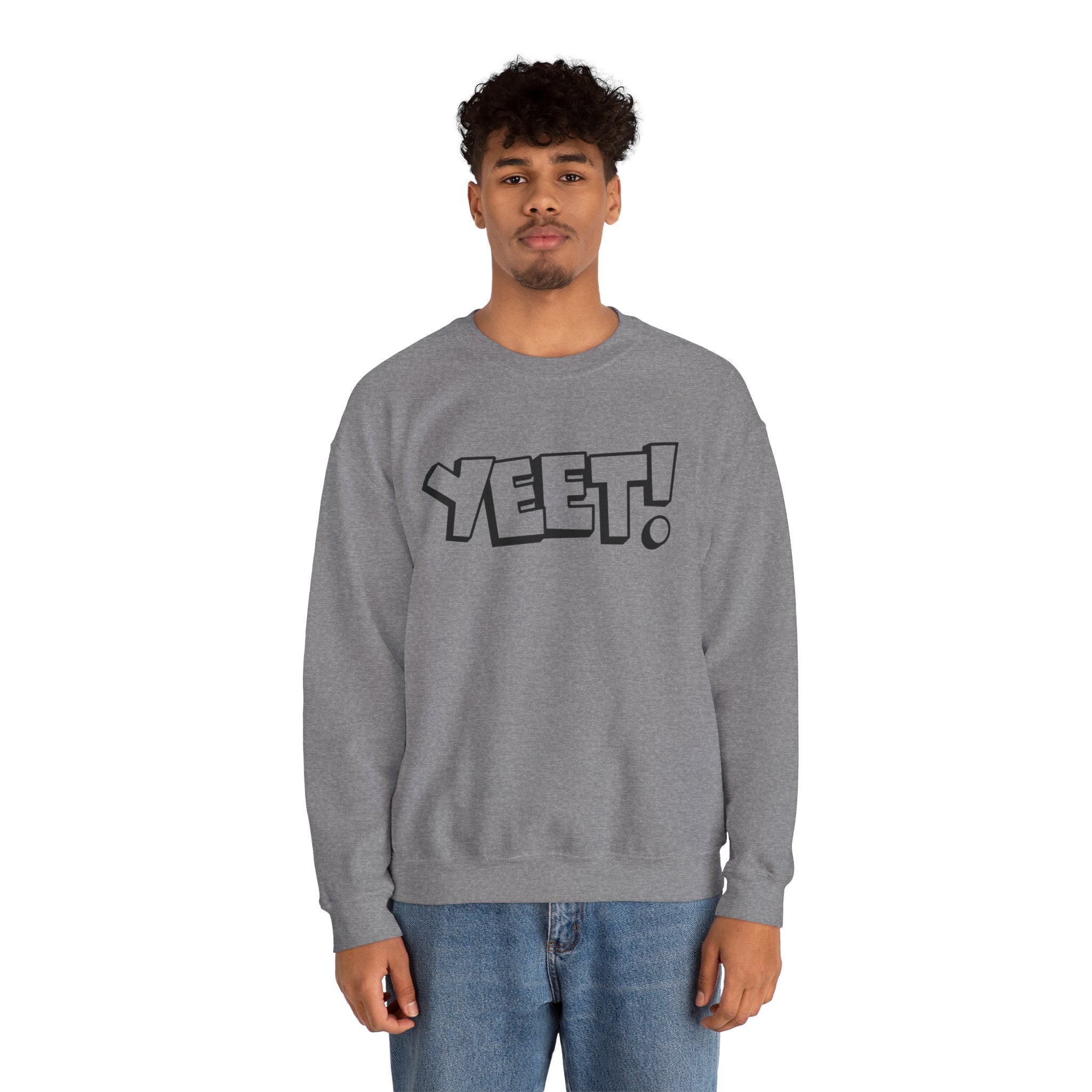 Yeet! Shirt Design, Wrestling Fan Unisex Sweatshirt - Gift for Him or Her, Casual Outwear, Graphic Design, Heavy Blend Crewneck Sweatshirt