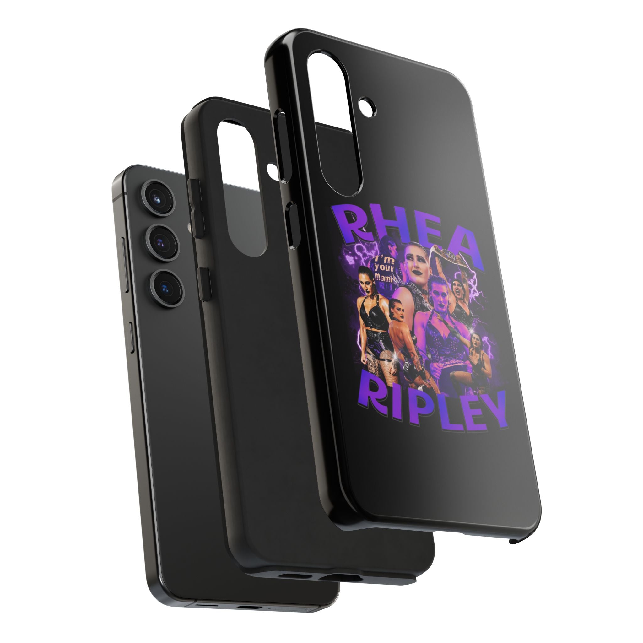 Rhea Ripley Graphic Portrait Design, iPhone and Samsung Case Cool Graphic Sports Fan Phone Case