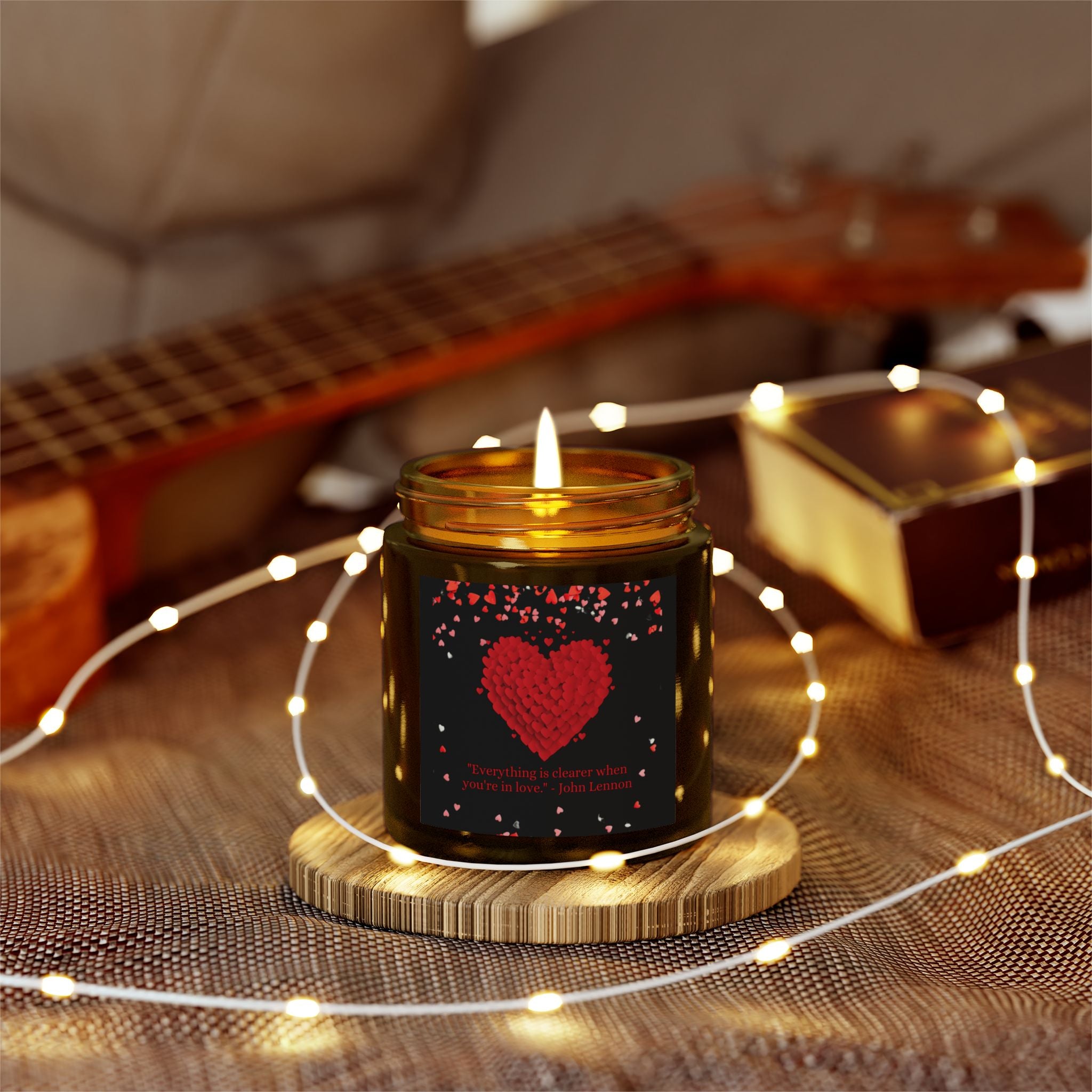 Red Hearts, Valentine's Day Candle, Scented Candles, Luxury Candles Gifts for Women, Stress Relief Luxury Aromatherapy Candles, Romantic Candle Valentines Day Gifts for Her