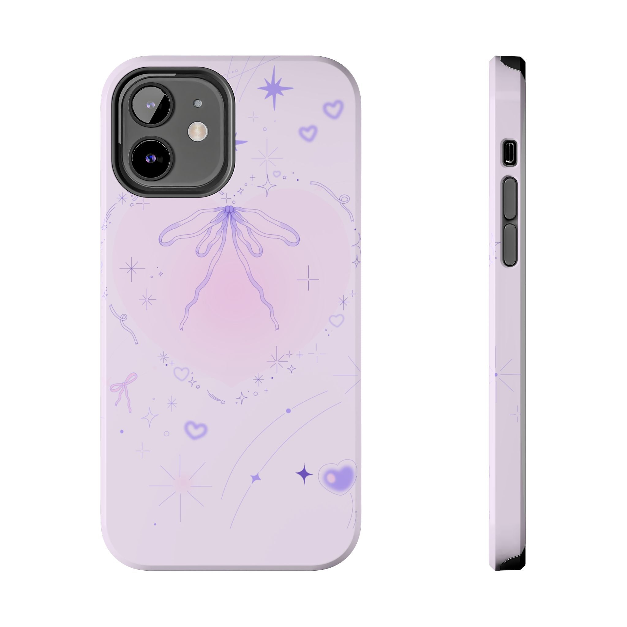 Pink Purple Delicate Fine Line Design, Elegant Phone Cases, Stylish Phone Covers, Chic Phone Protectors, Fashionable Case for Her, Trendy Smartphone Accessories