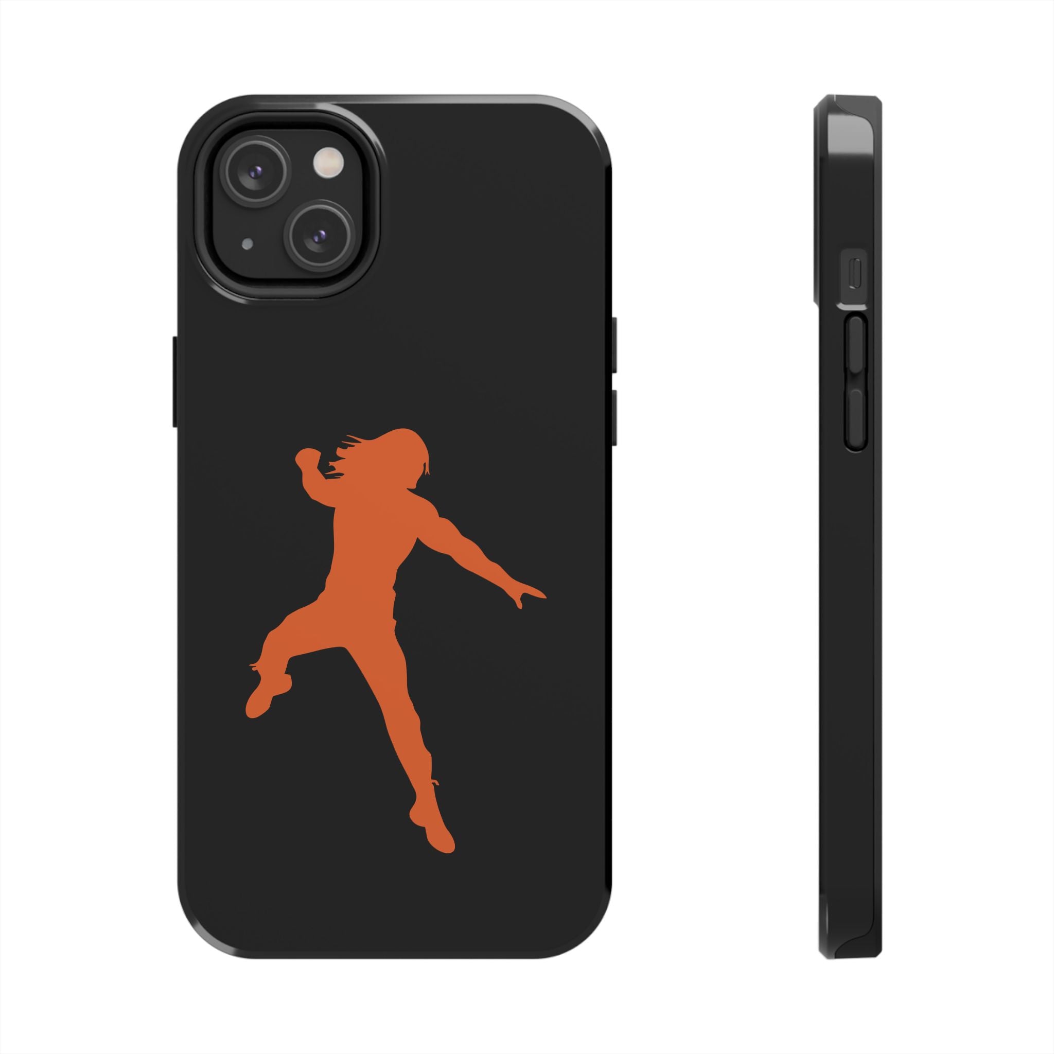 Roman Reigns Jump Orange Graphic Design, iPhone and Samsung Case Cool Graphic Sports Fan Phone Case