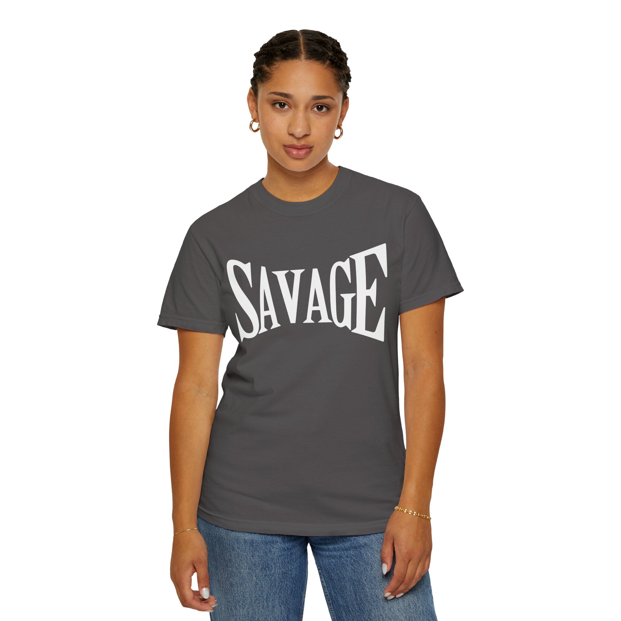 Savage, Graphic Design Unisex T-shirt, Casual Cotton Outwear, Gift for Him- Gift for Her, Stylish Tee, Cool Shirt, Trendy Apparel, Comfortable Top,