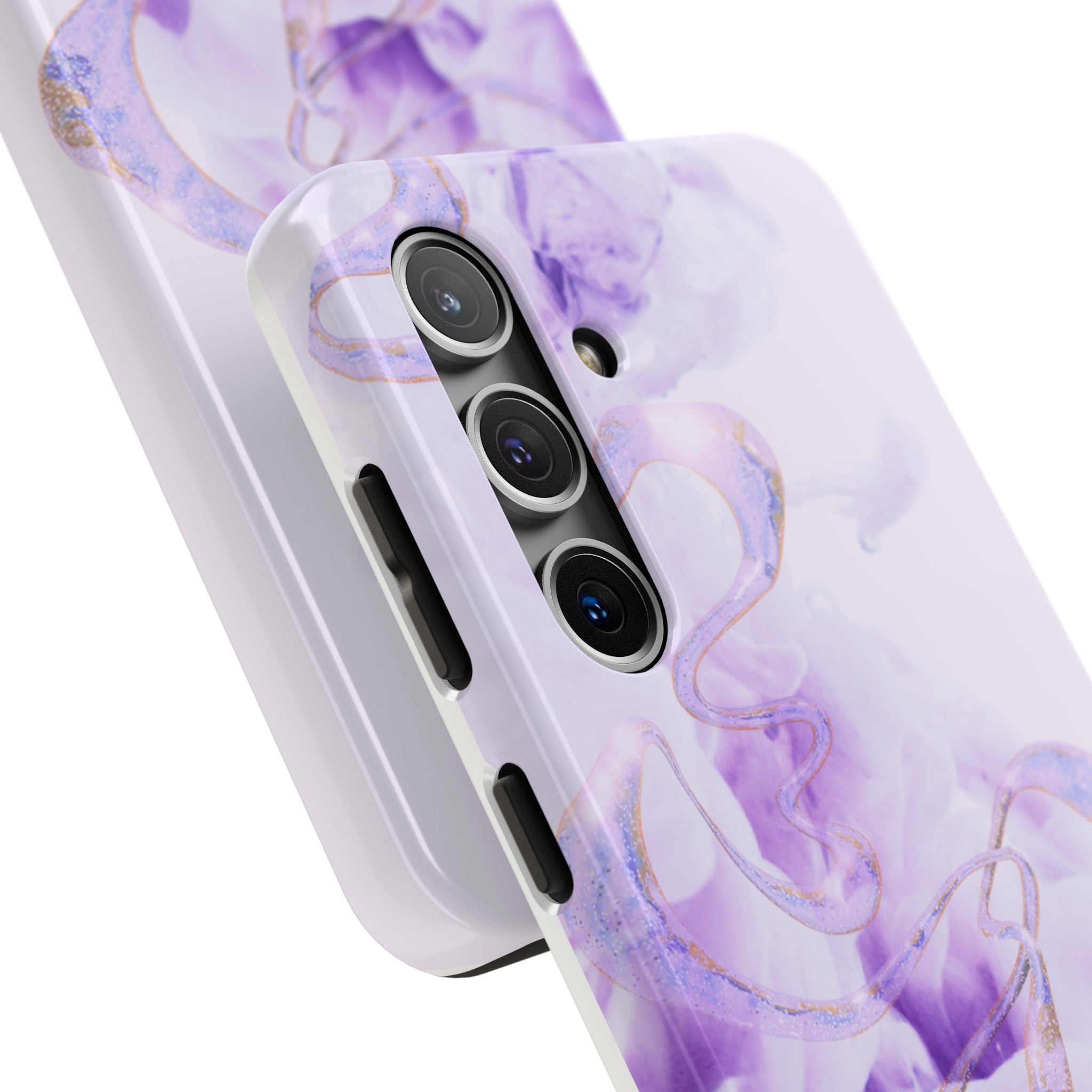 Abstract Purple Fluid Design, Elegant Phone Cases, Stylish Phone Covers, Chic Phone Protectors, Fashionable Case for Her, Trendy Smartphone Accessories