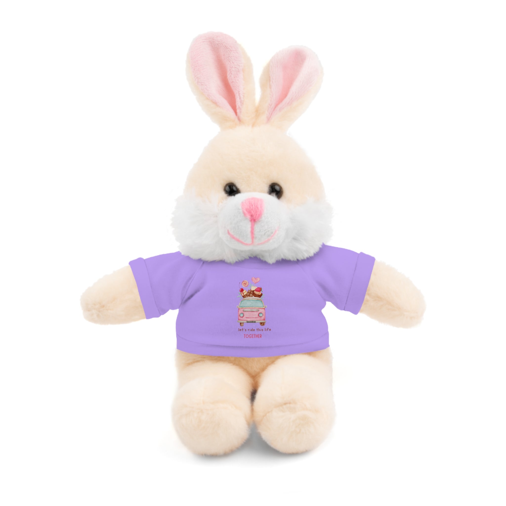 Colorful Bus with Sweet Treats Valentines Day Gifts for Her Him Kids Girlfriend Boyfriend Wife Mom Fiancée, Valentines Gifts for Women, Valentine's Day Teddy Bear, Funny Cute Stuffed Animal Plush Present for Birthday