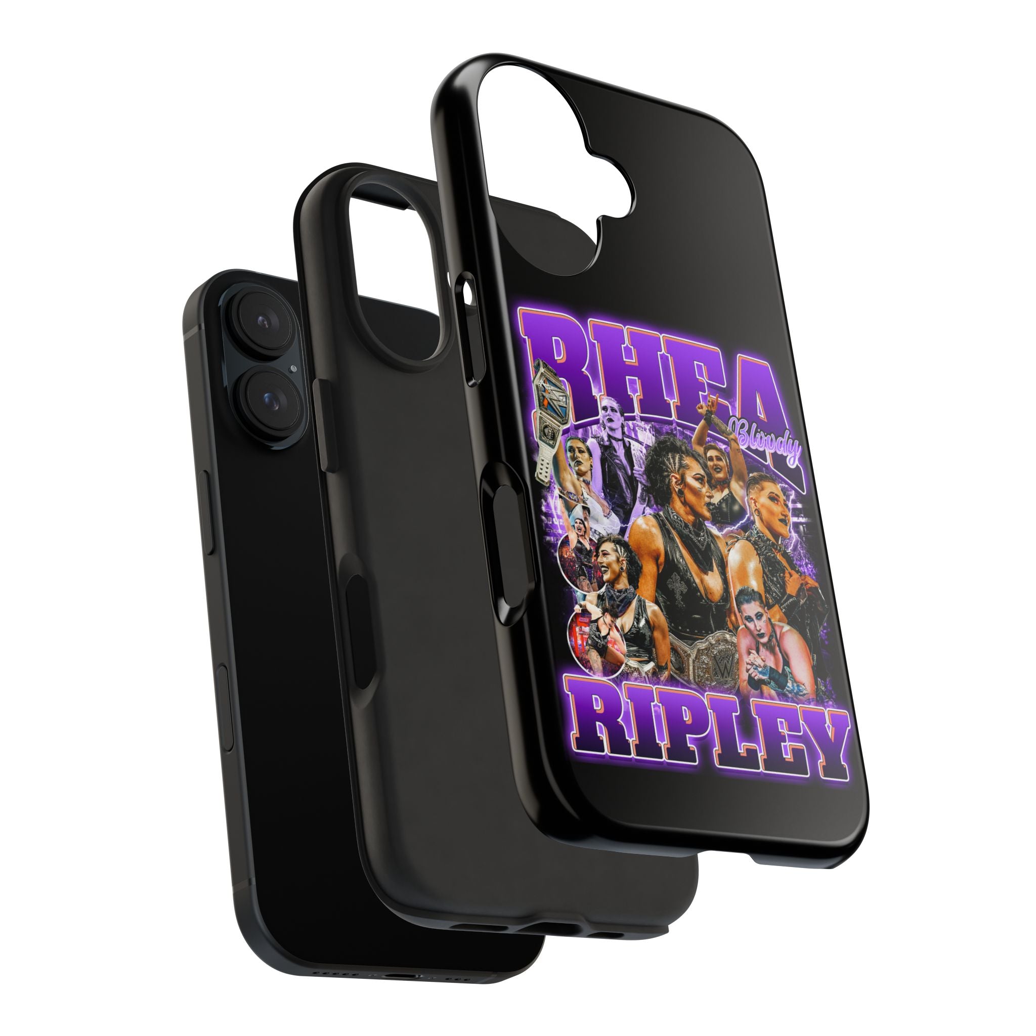 Rhea Ripley Graphic Portrait Design, iPhone and Samsung Case Cool Graphic Sports Fan Phone Case