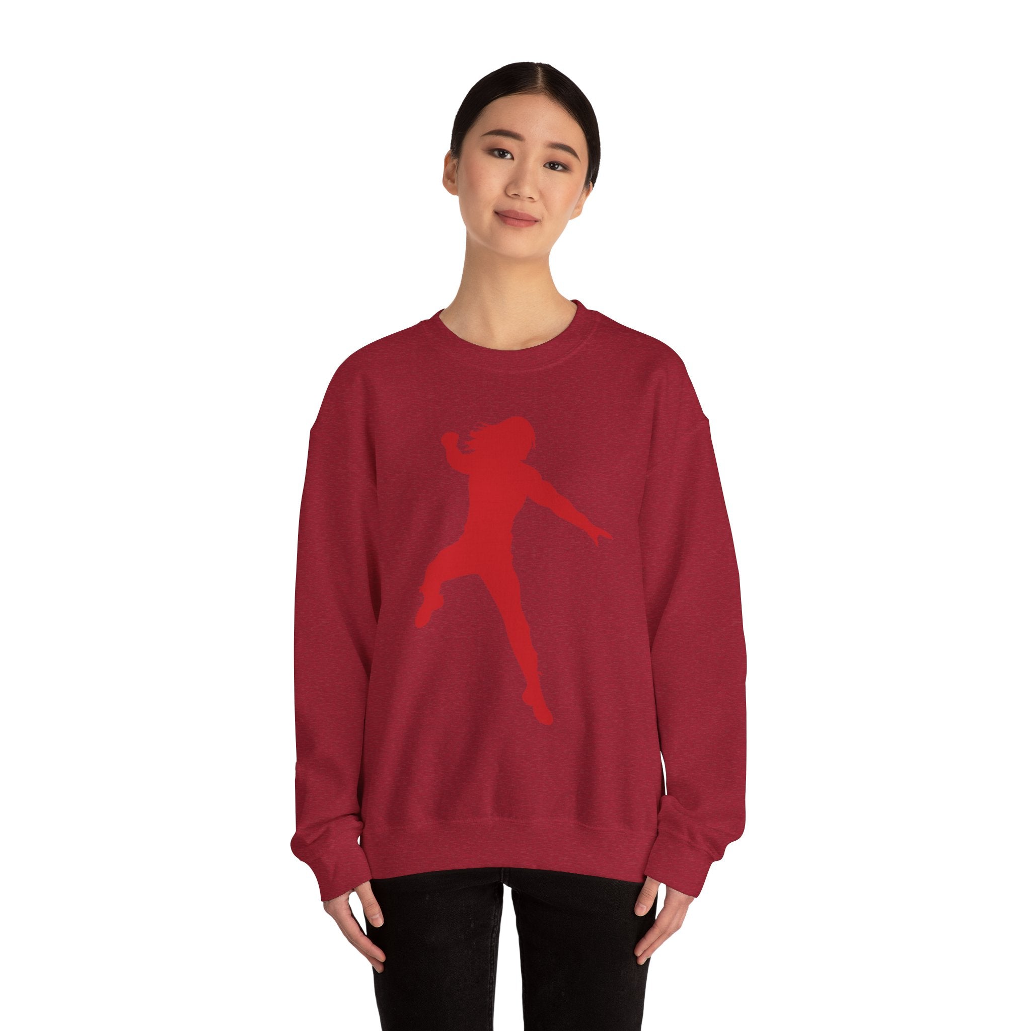Roman Reigns Red Design, Wrestling Fan Unisex Sweatshirt - Gift for Him or Her, Casual Outwear, Graphic Design, Heavy Blend Crewneck Sweatshirt