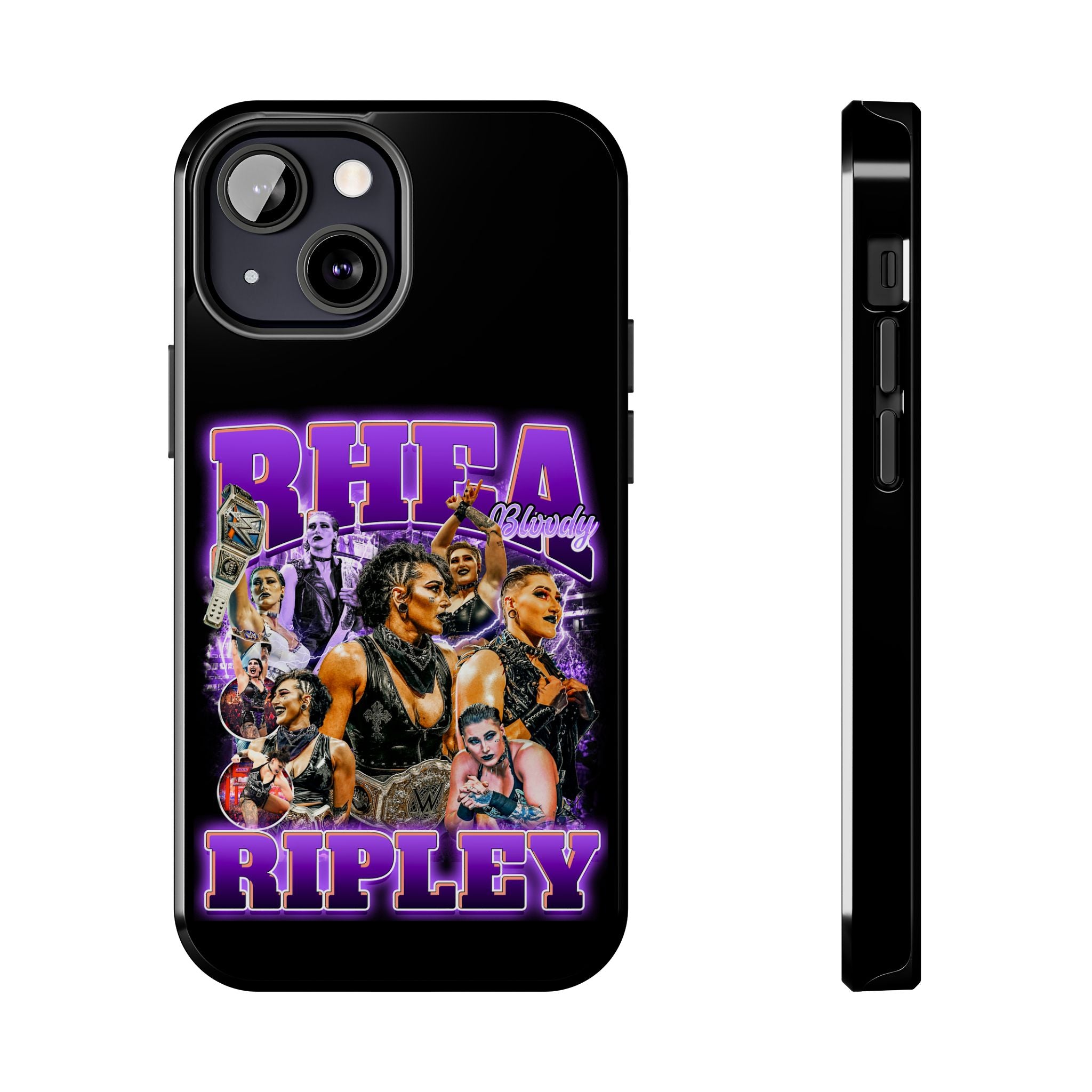 Rhea Ripley Graphic Portrait Design, iPhone and Samsung Case Cool Graphic Sports Fan Phone Case