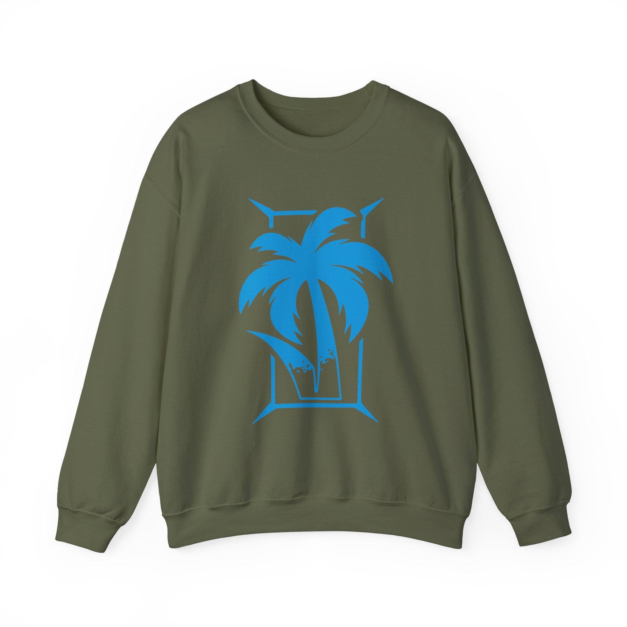 Palm Tree Design Jey Uso Sweatshirt, Wrestling Fan Unisex Sweatshirt - Gift for Him or Her, Casual Outwear, Heavy Blend Crewneck Sweatshirt