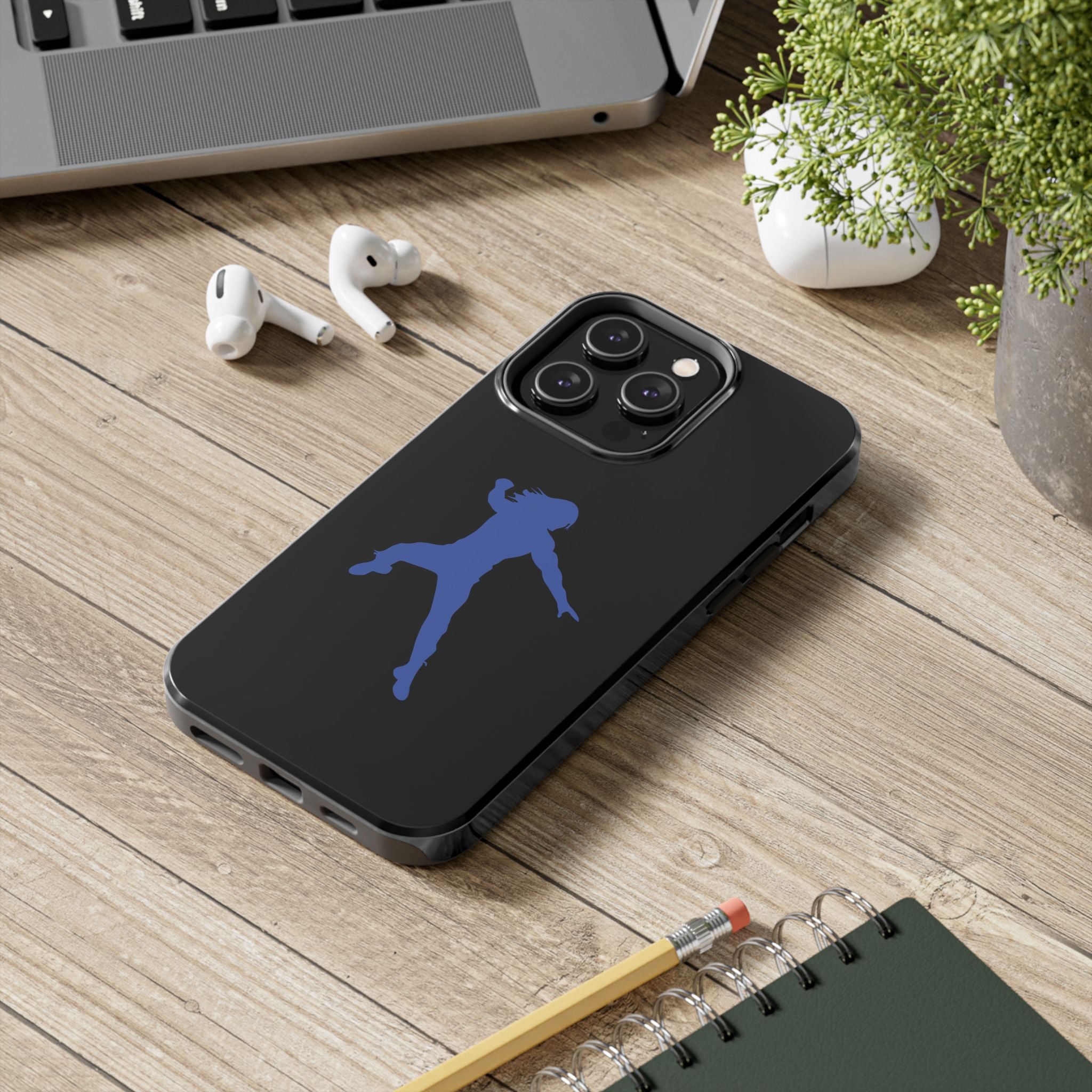 Roman Reigns Jump Blue Graphic Design, iPhone and Samsung Case Cool Graphic Sports Fan Phone Case