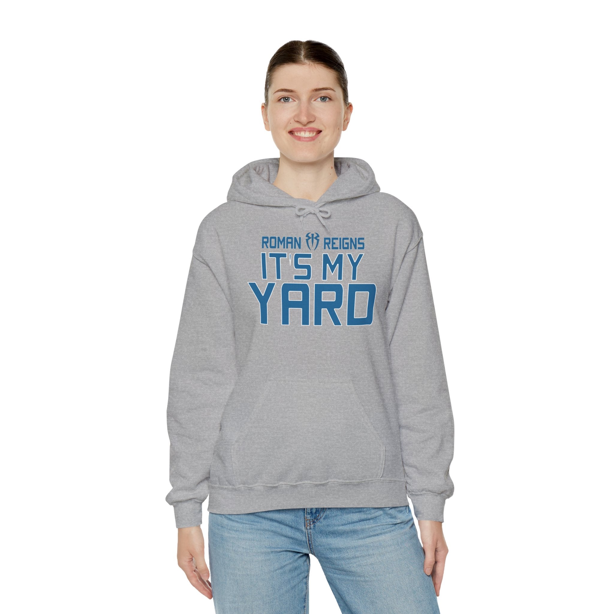 It's My Yard Roman Reigns Design Hoodies, Gift for Her - Gift for Him, Sports Fan Wrestling Unisex Hooded Sweatshirt, Casual Outwear