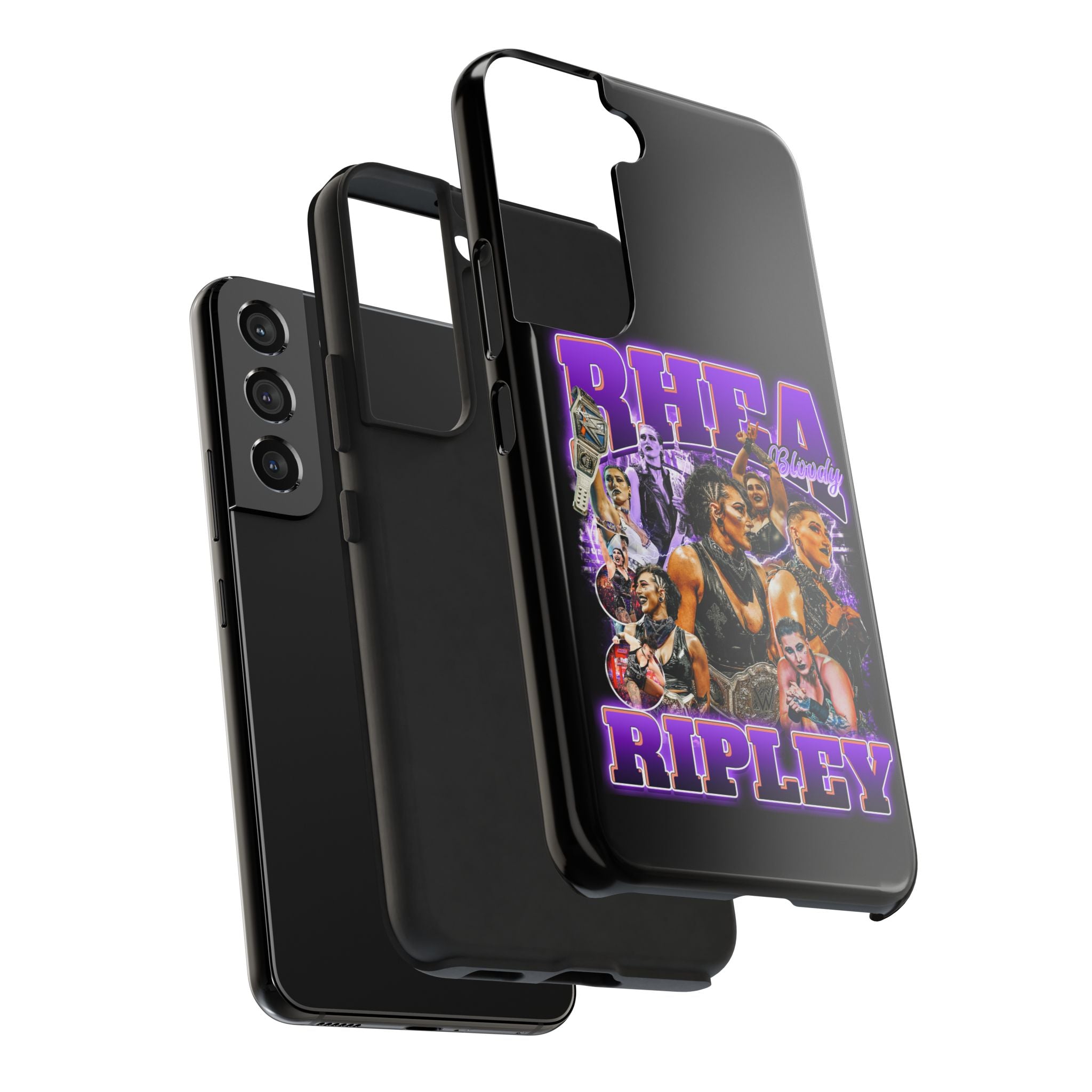 Rhea Ripley Graphic Portrait Design, iPhone and Samsung Case Cool Graphic Sports Fan Phone Case