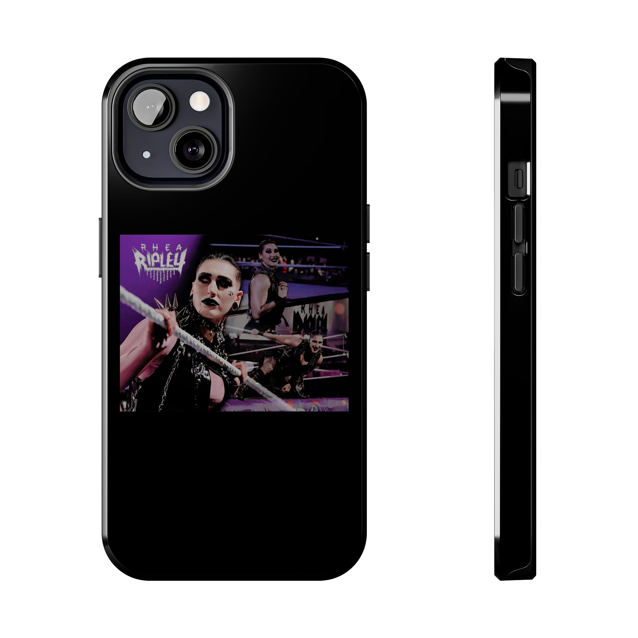 Rhea Ripley Wrap Graphic Portrait Design, iPhone and Samsung Case Cool Graphic Sports Fan Phone Case