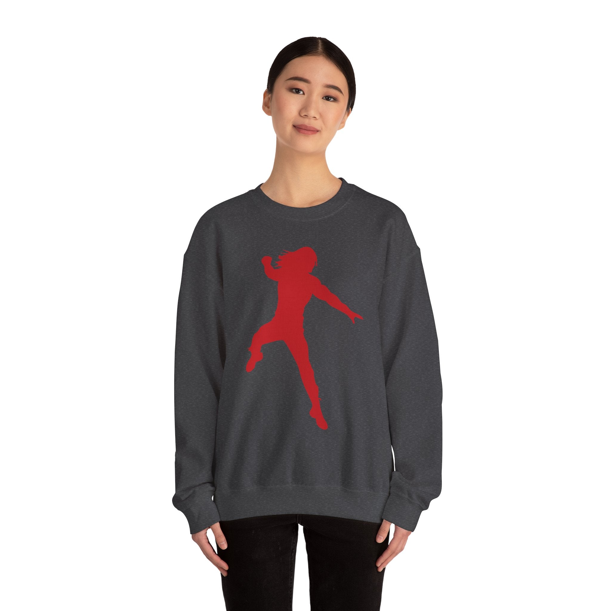 Roman Reigns Red Design, Wrestling Fan Unisex Sweatshirt - Gift for Him or Her, Casual Outwear, Graphic Design, Heavy Blend Crewneck Sweatshirt