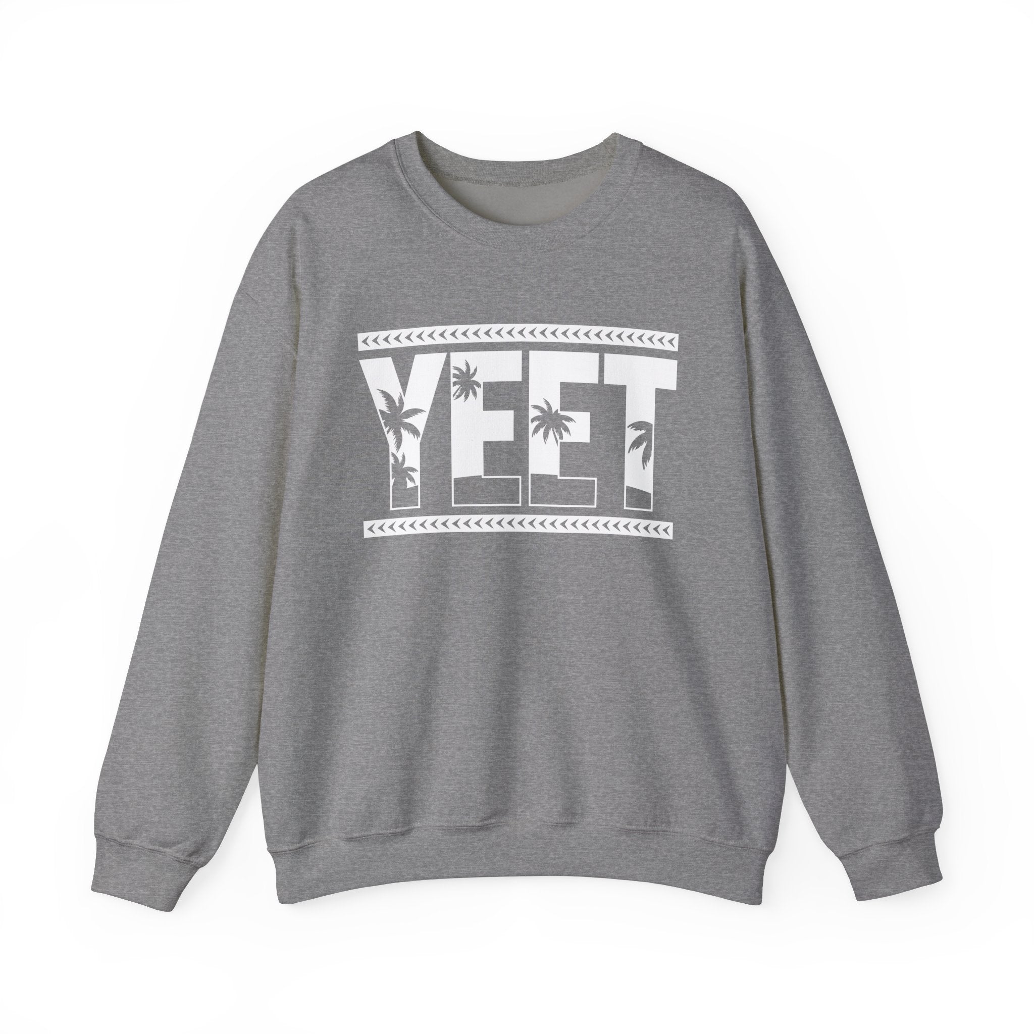 White Yeet Sweatshirt, Wrestling Fan Unisex Sweatshirt - Gift for Him or Her, Casual Outwear, Heavy Blend Crewneck Sweatshirt